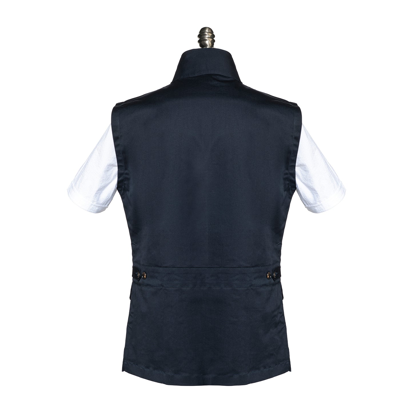 3 Pocket Utility Vest in Navy Blue color.