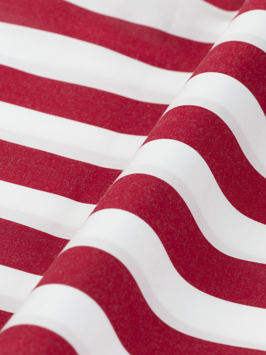 Red Wide Stripe | Cotton Shirt