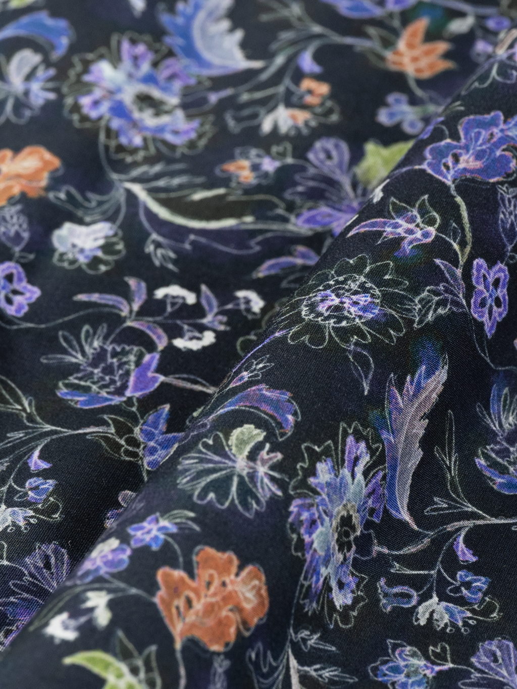 Western Blue Floral Print | Cotton Shirt