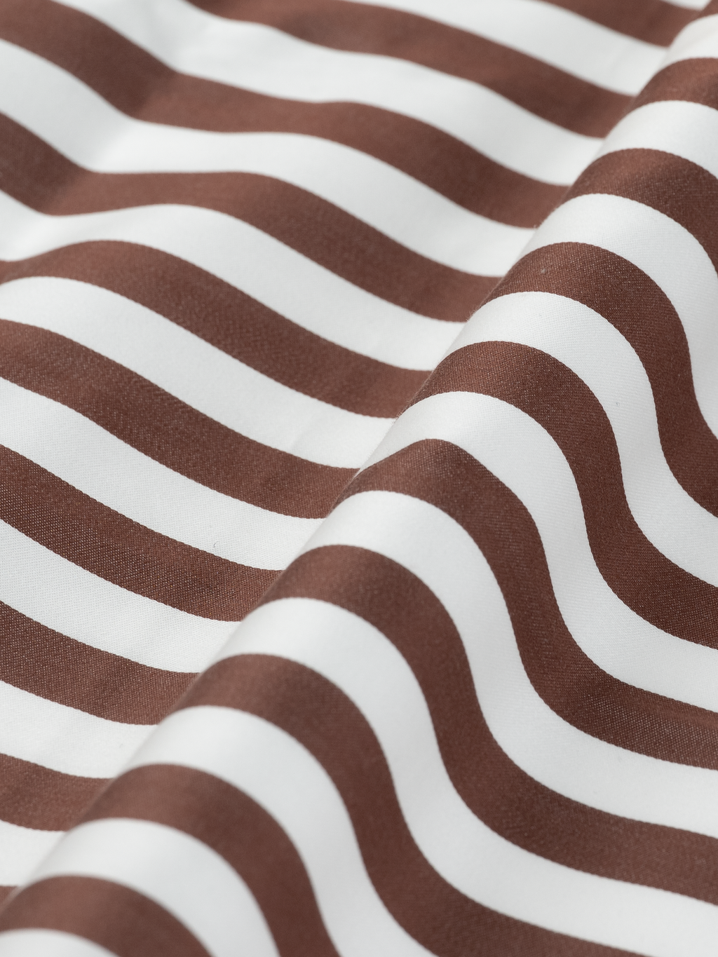 Brown Wide Stripe | Cotton Shirt