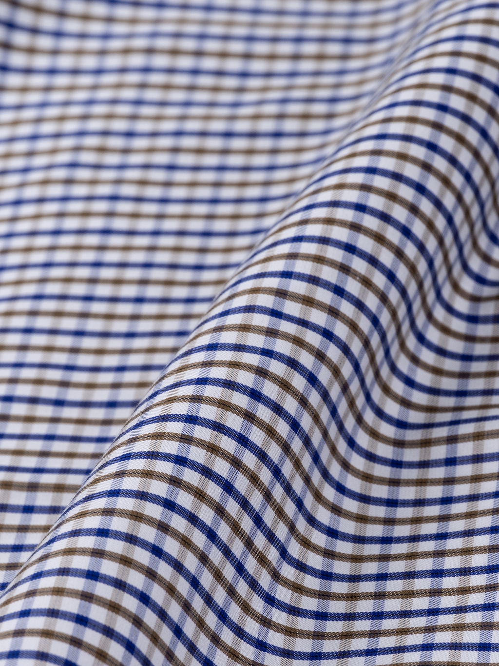 Blue & Brown Tattersall check