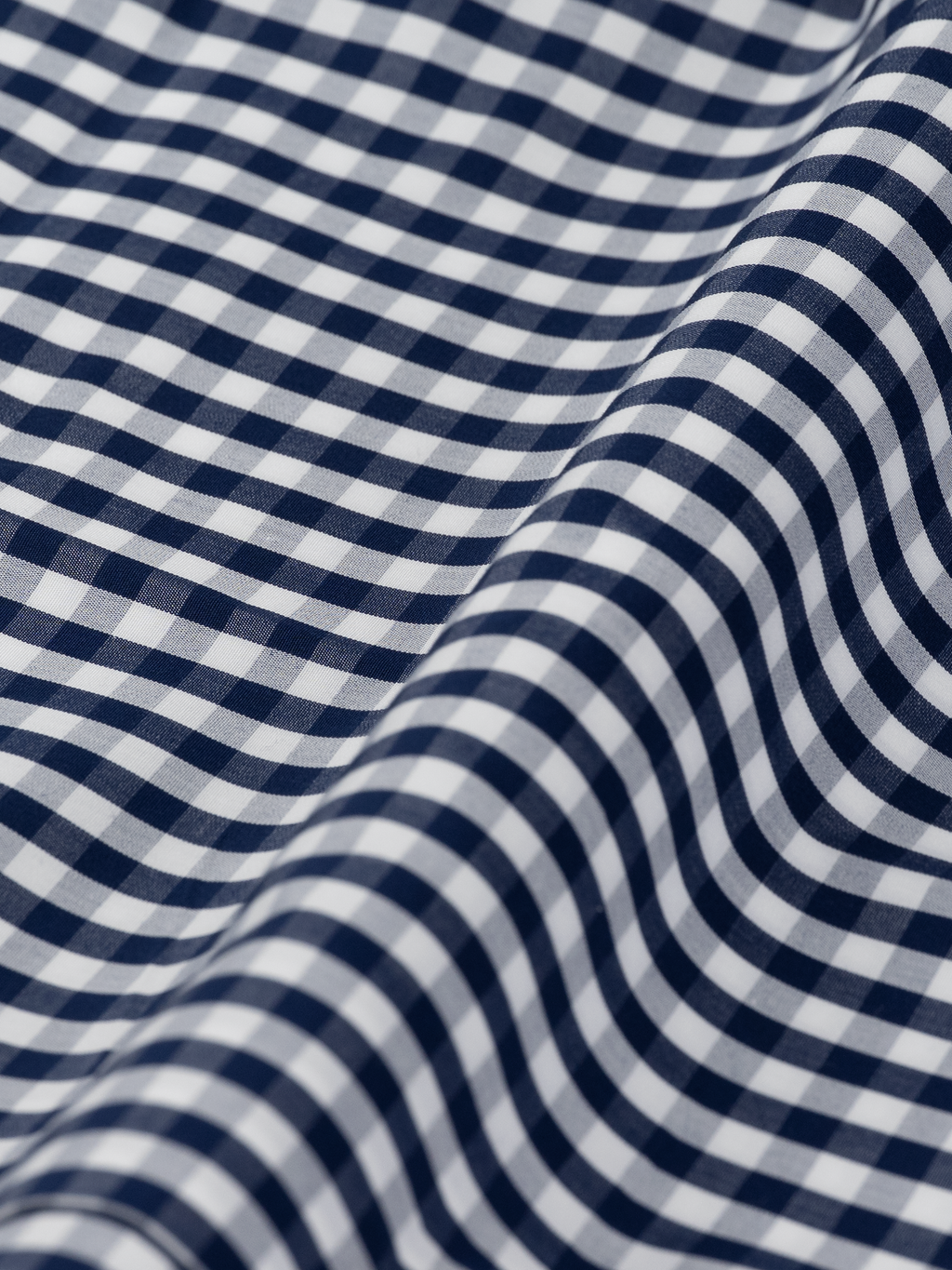 Navy Gingham | Cotton Shirt