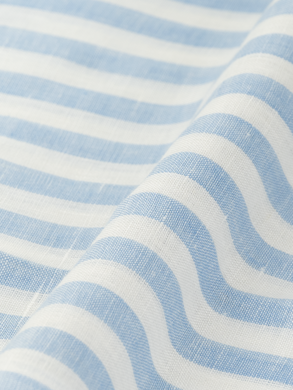 Light Blue Wide Stripe | Linen Shirt
