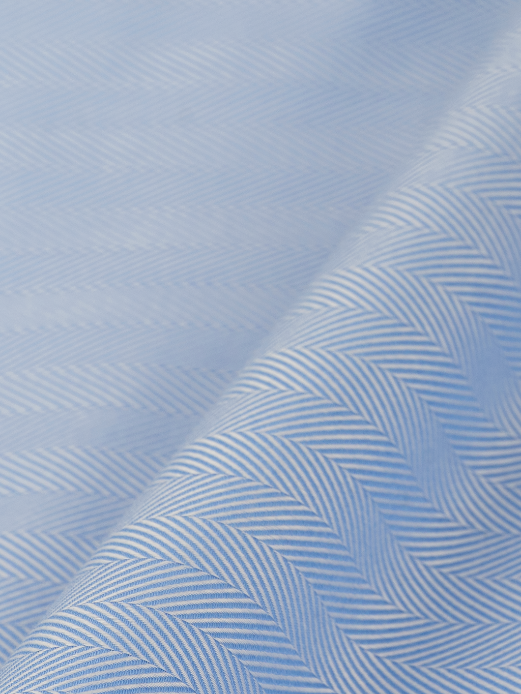 Medium Blue Herringbone | Cotton Shirt