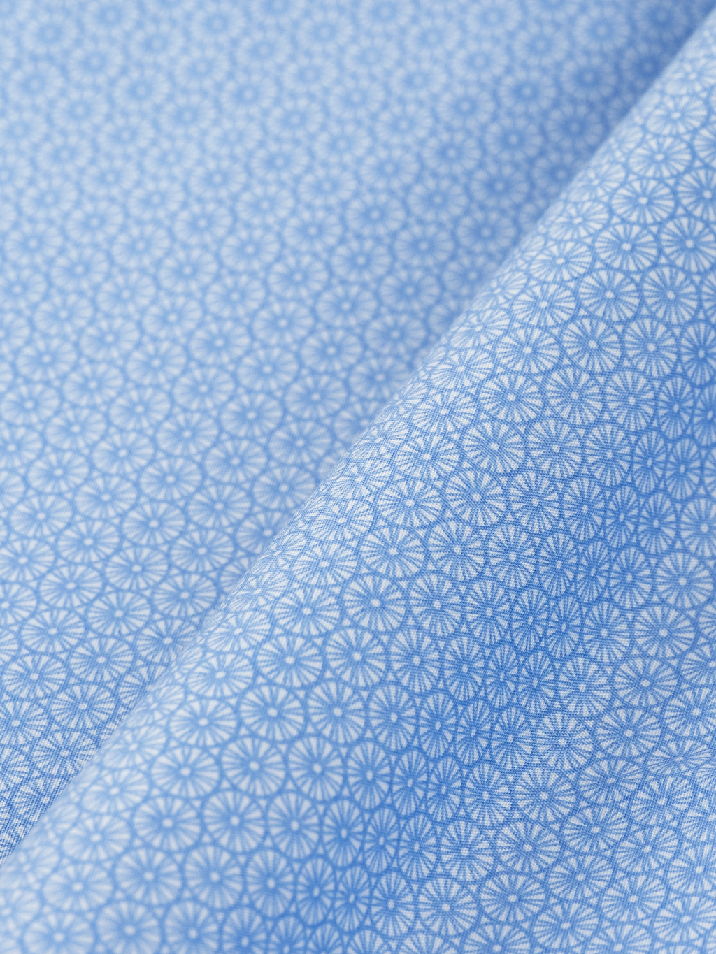 Indigo Wheel Print | Cotton Shirt