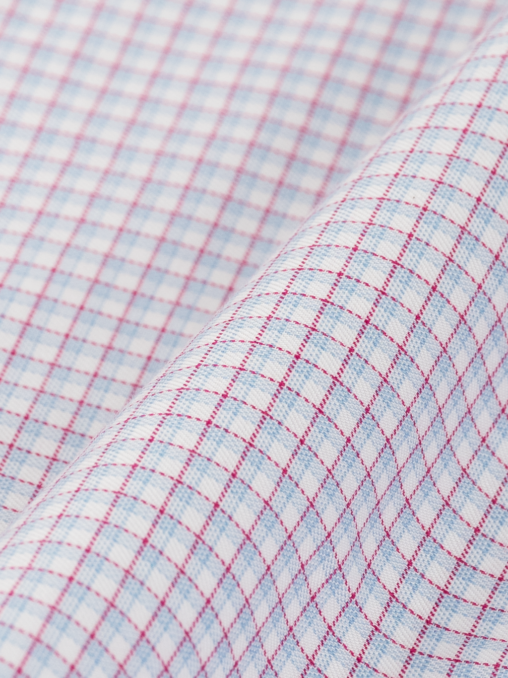 Blue & Red Mini Graph Check Shirt