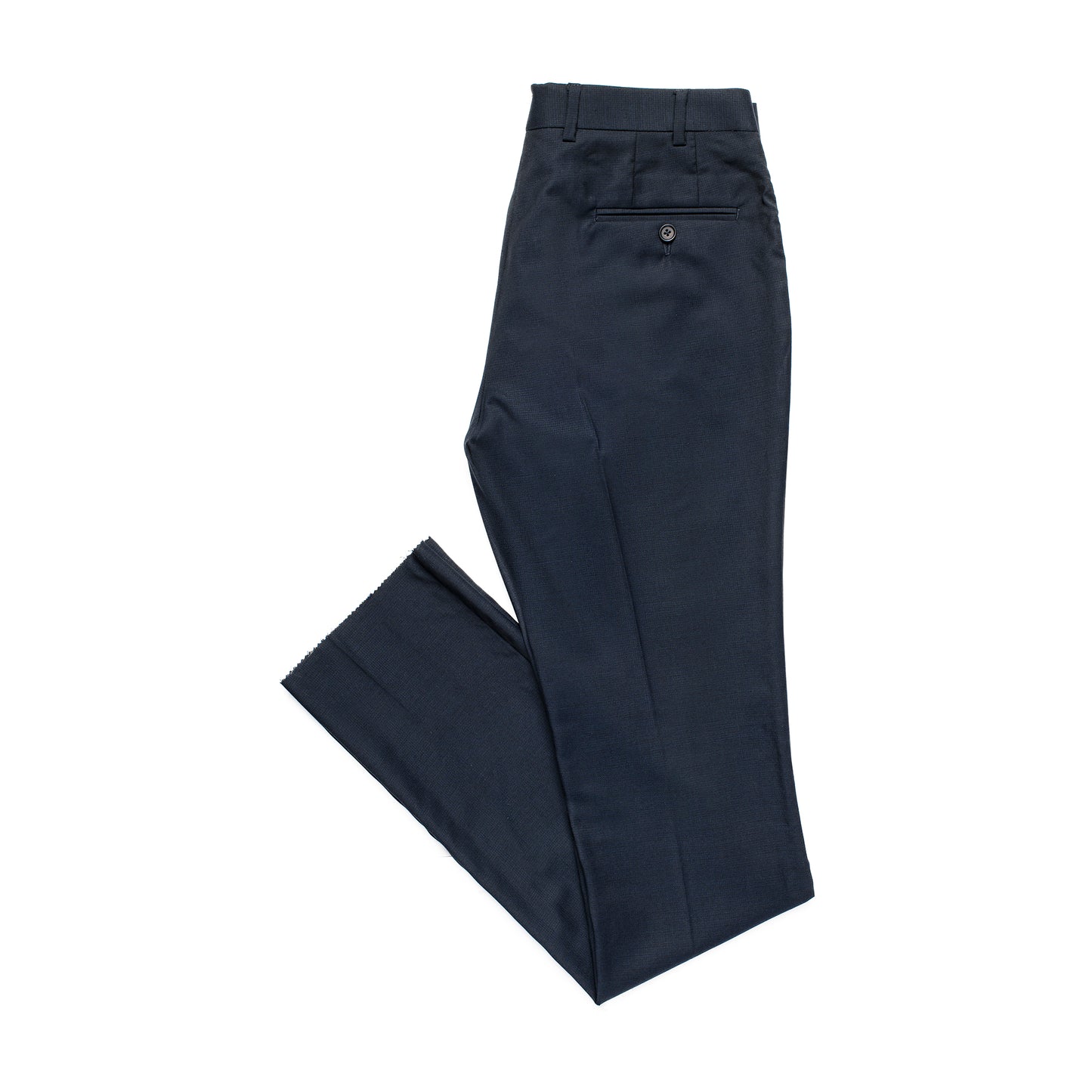 Solid Navy Sharkskin Suits Trouser for Men