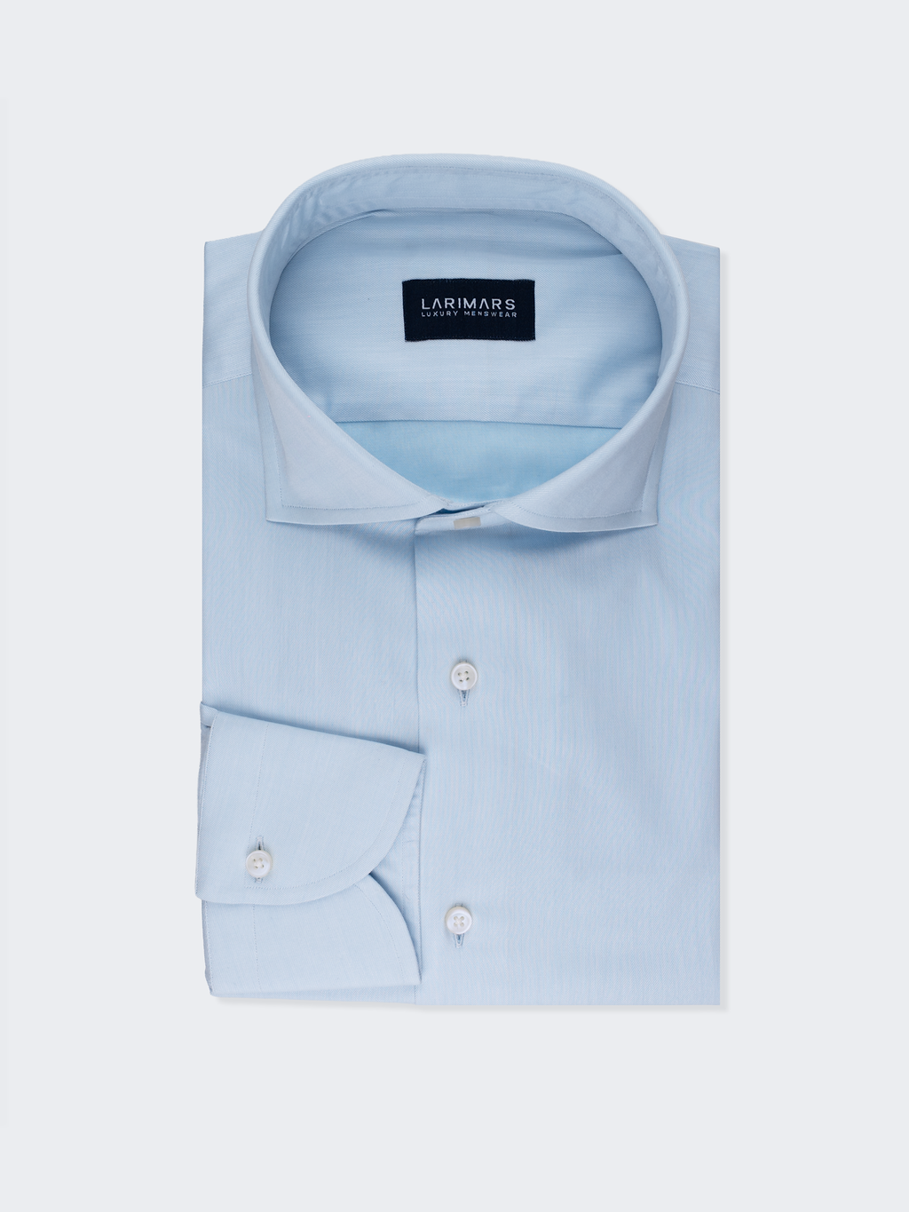 Pale Blue Fine Twill | Cotton Shirt