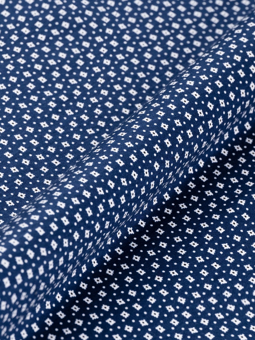 Navy Geometric Print