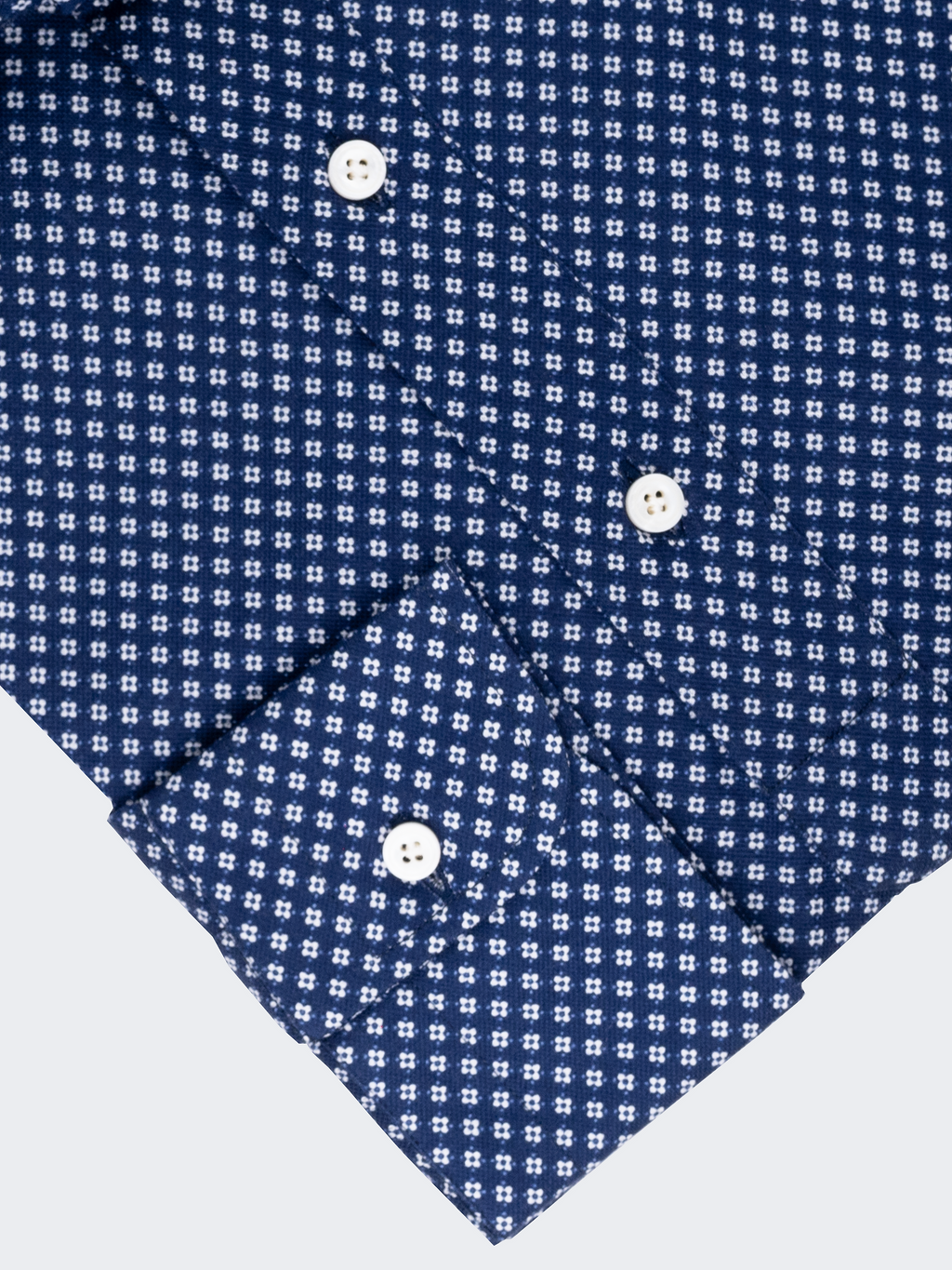 Navy Flower Print