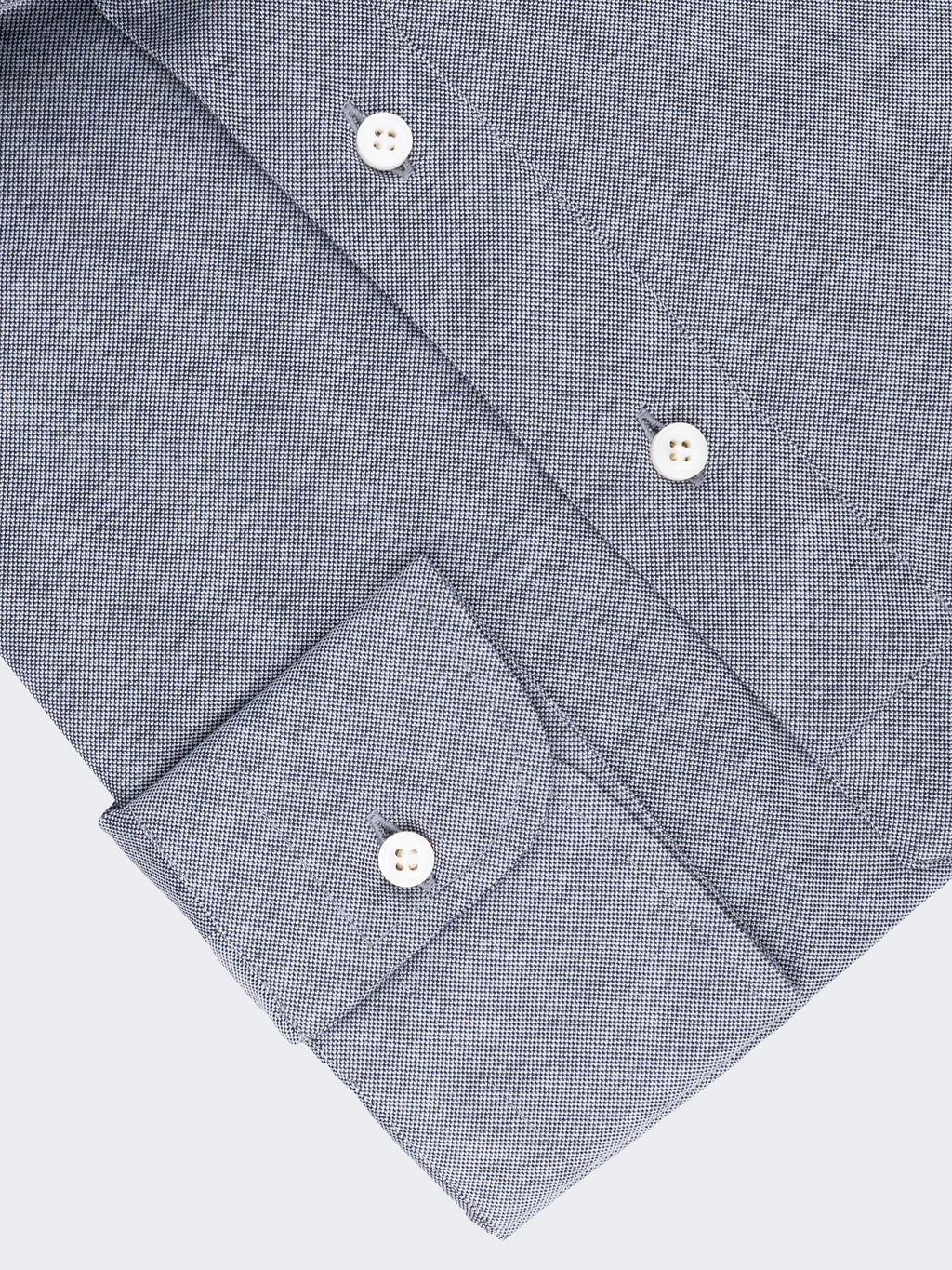 Grey Knit Chambray | Stretch Shirt