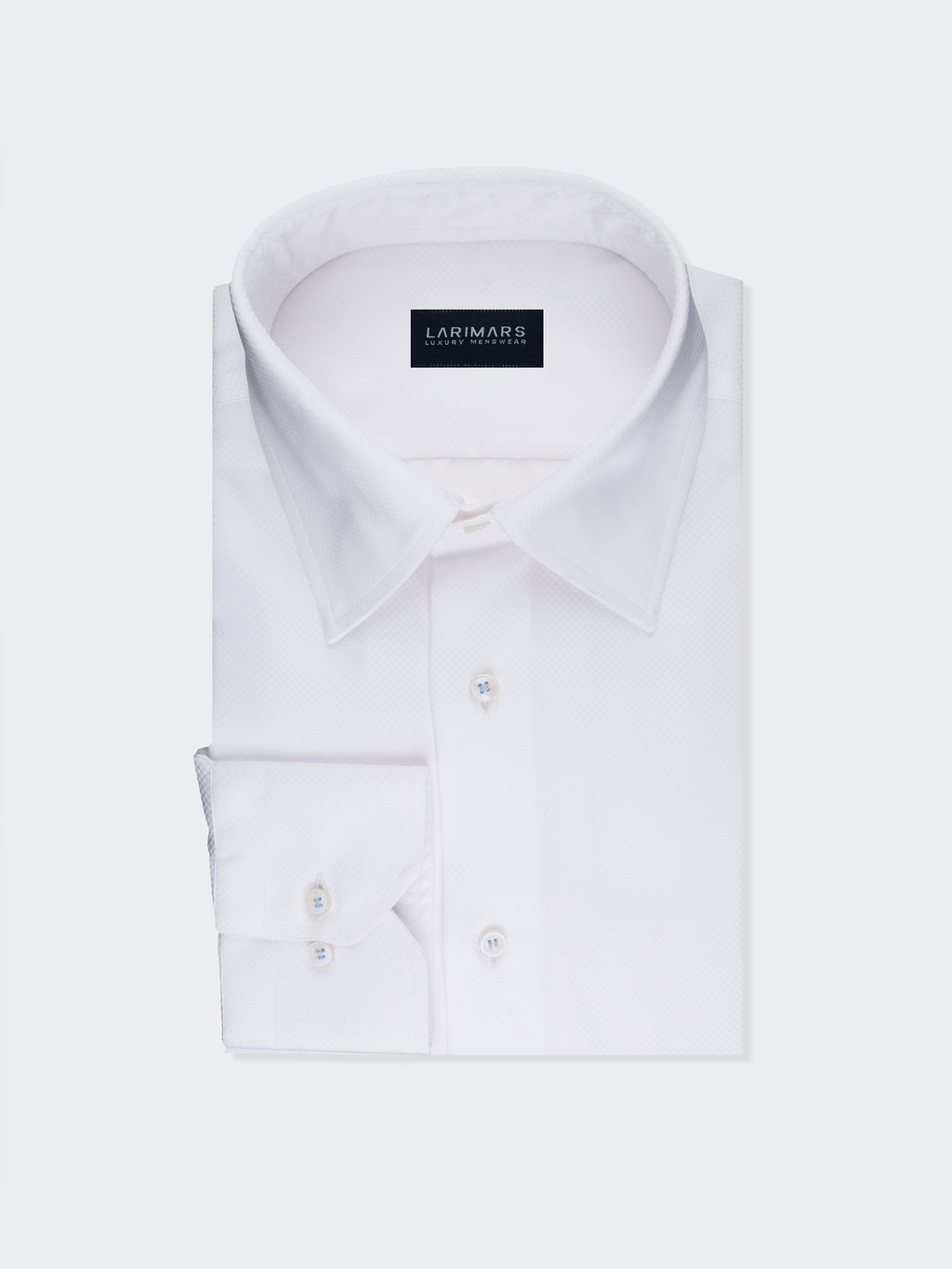 White Basket Weave Texture | Cotton Shirt