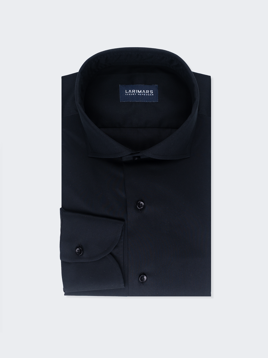 Black Fine Twill | Cotton Shirt