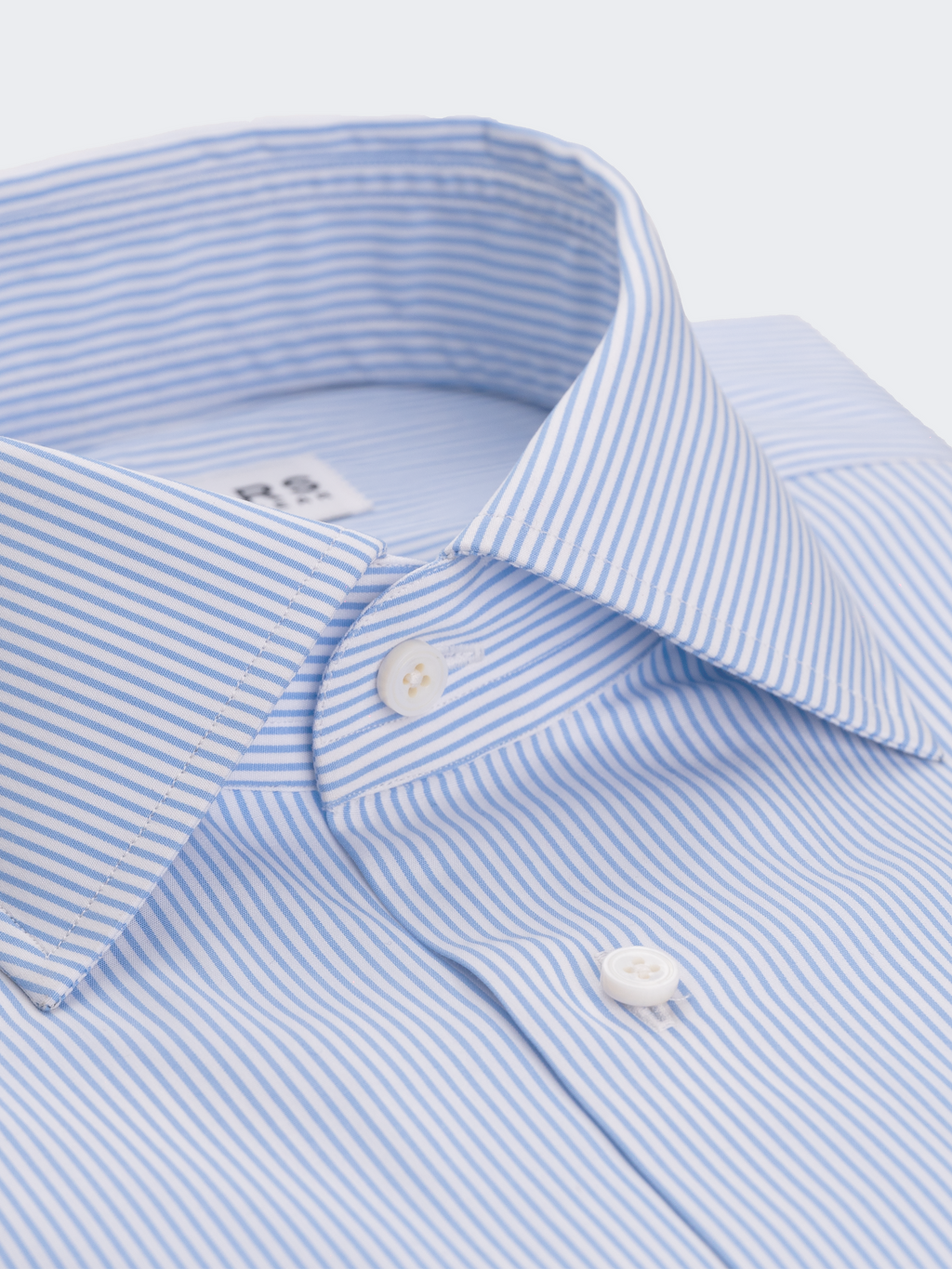 Light Blue Pencil Stripe | Easy Iron