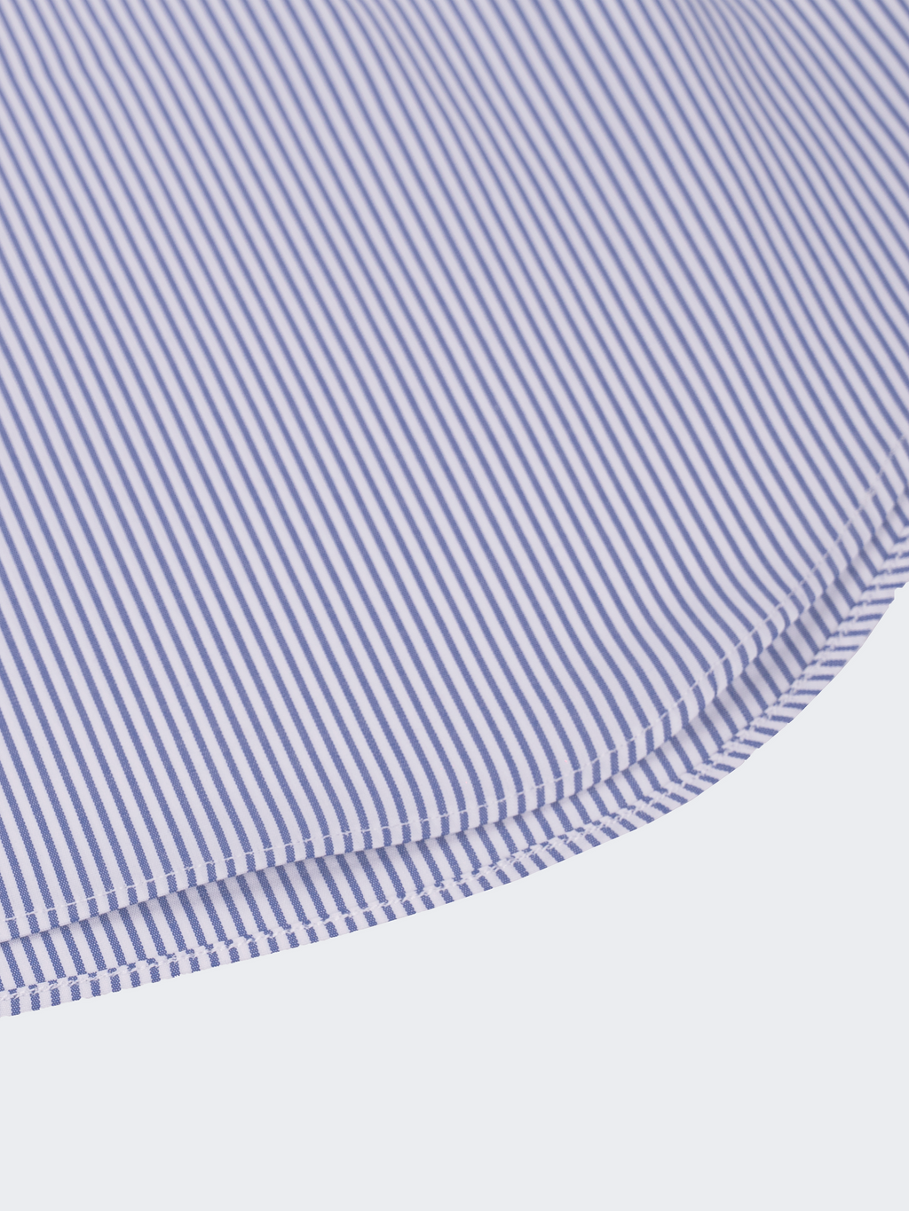 Dark Blue Pencil Stripe | Easy Iron