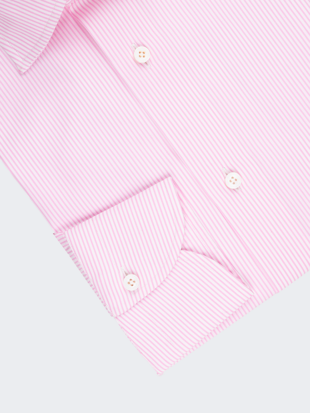 Pink Pencil Stripe | Easy Iron