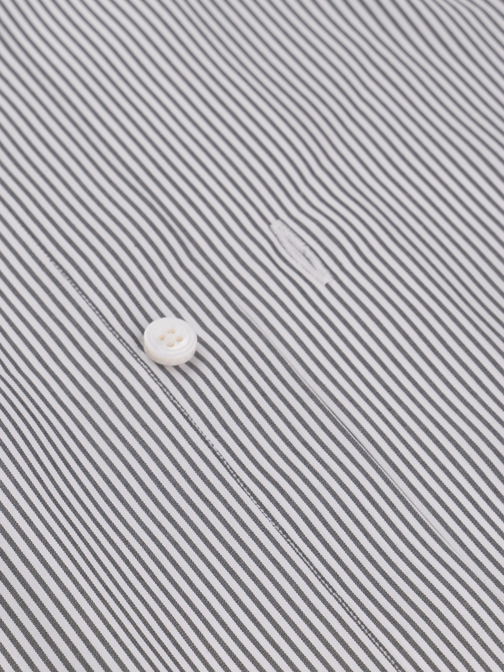 Black Pencil Stripe | Easy Iron