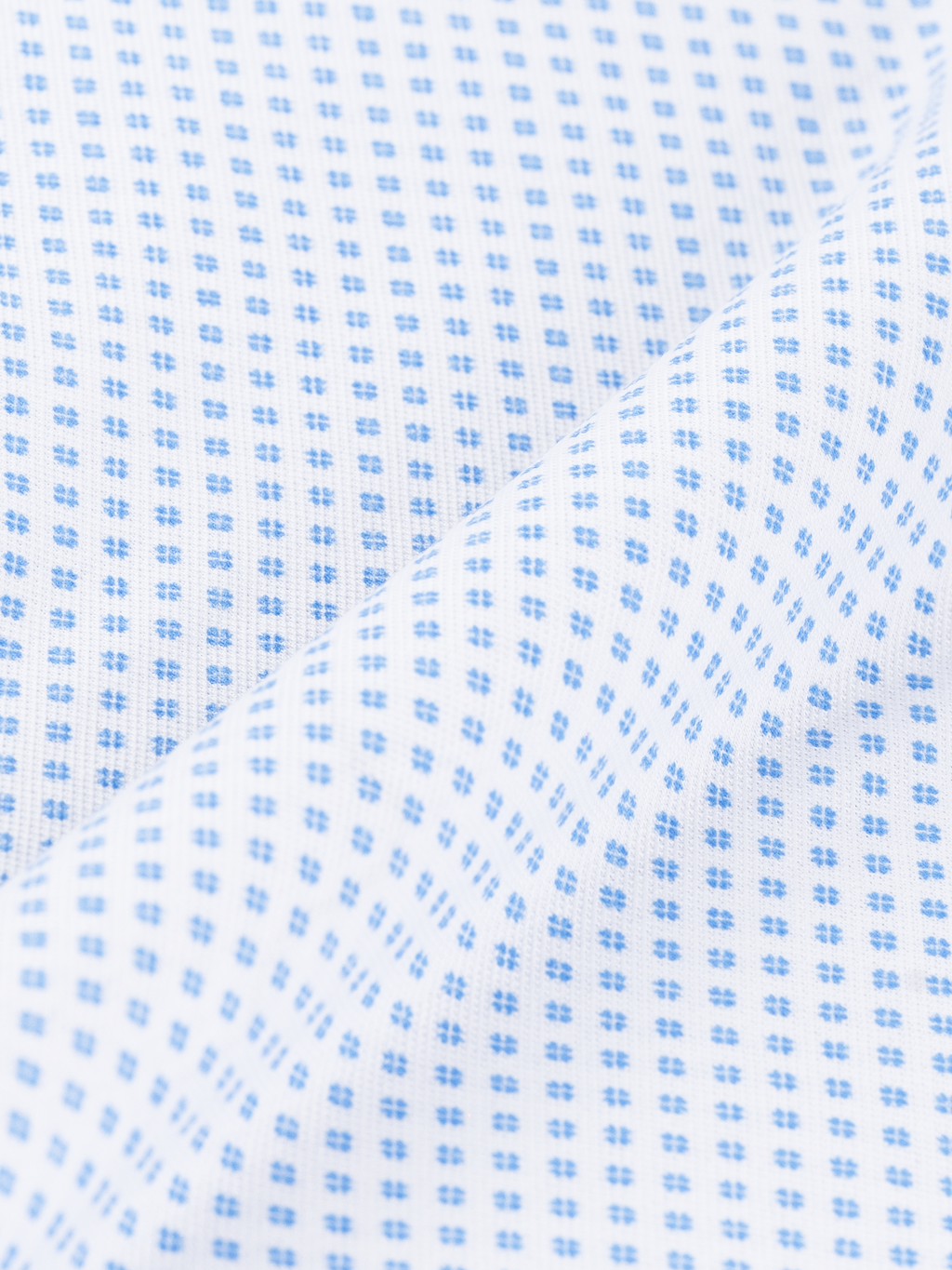 Imprimé bleu | Chemise tricotée