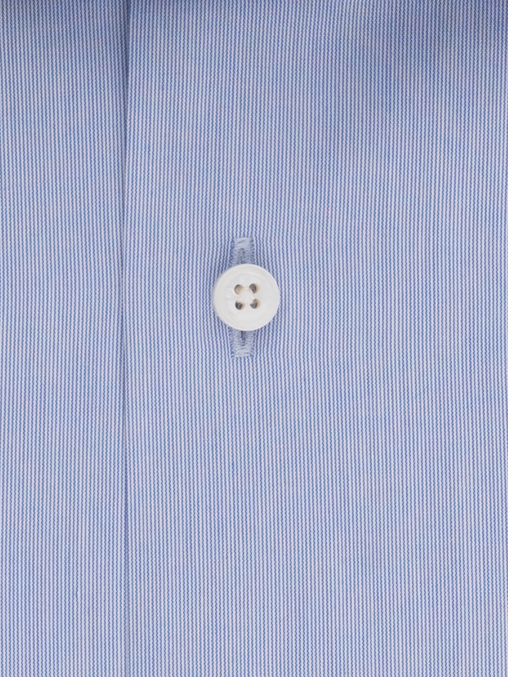 Medium Blue Hairline Stripe | Easy Iron