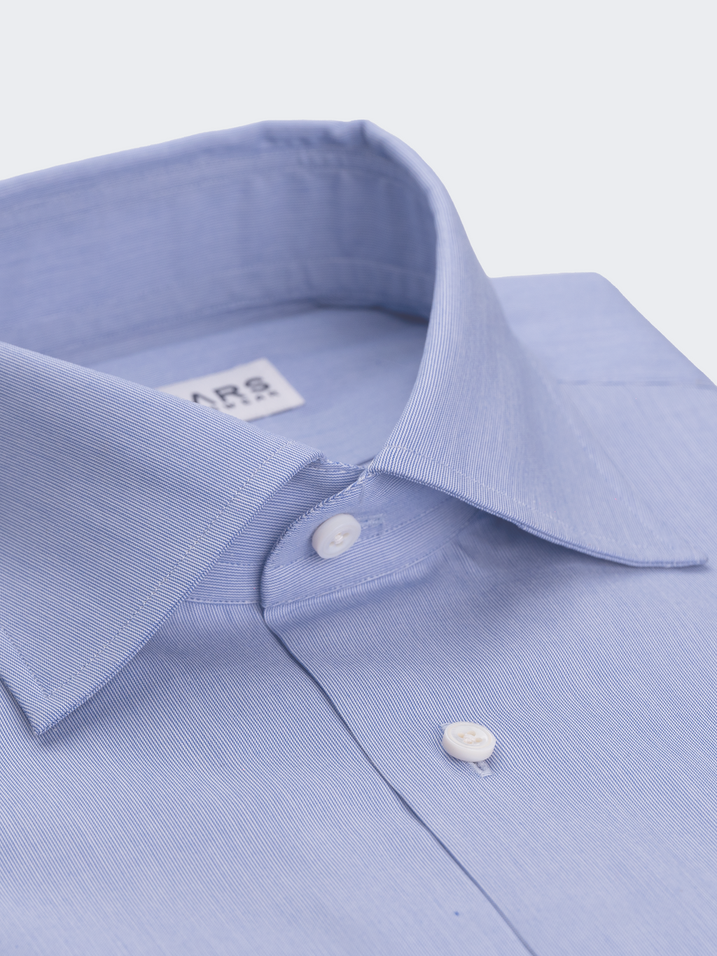 Medium Blue Hairline Stripe | Easy Iron