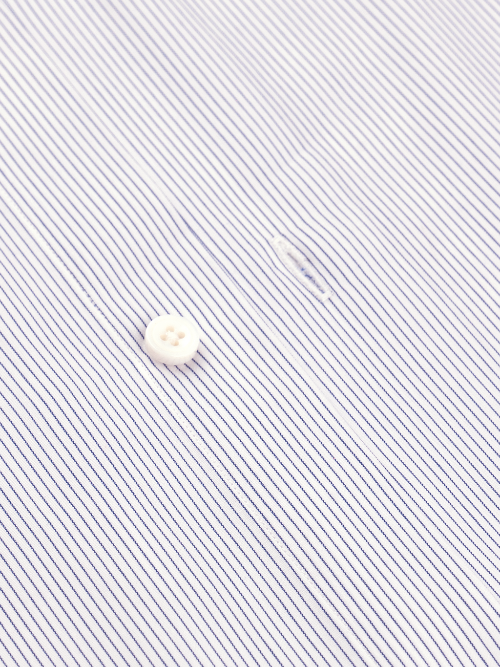 Medium Blue Fine Stripe | Easy Iron