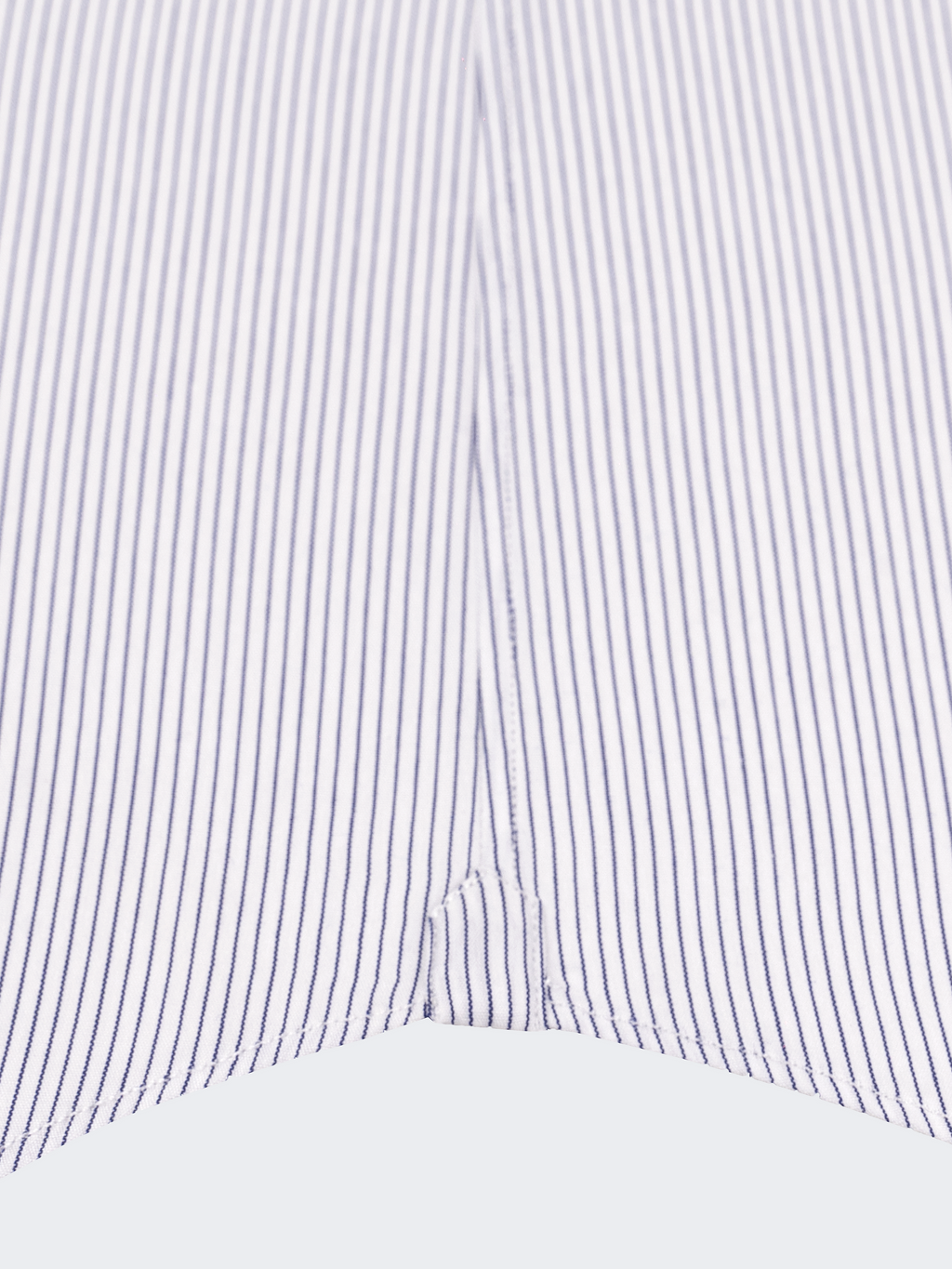 Medium Blue Fine Stripe | Easy Iron