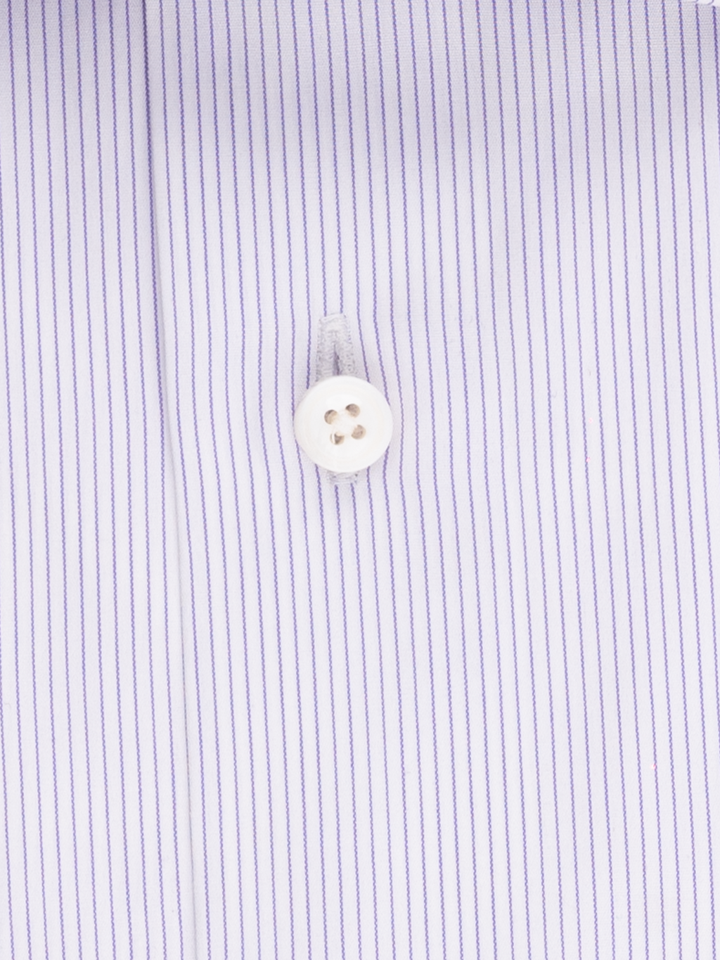 Purple Fine Stripe | Easy Iron