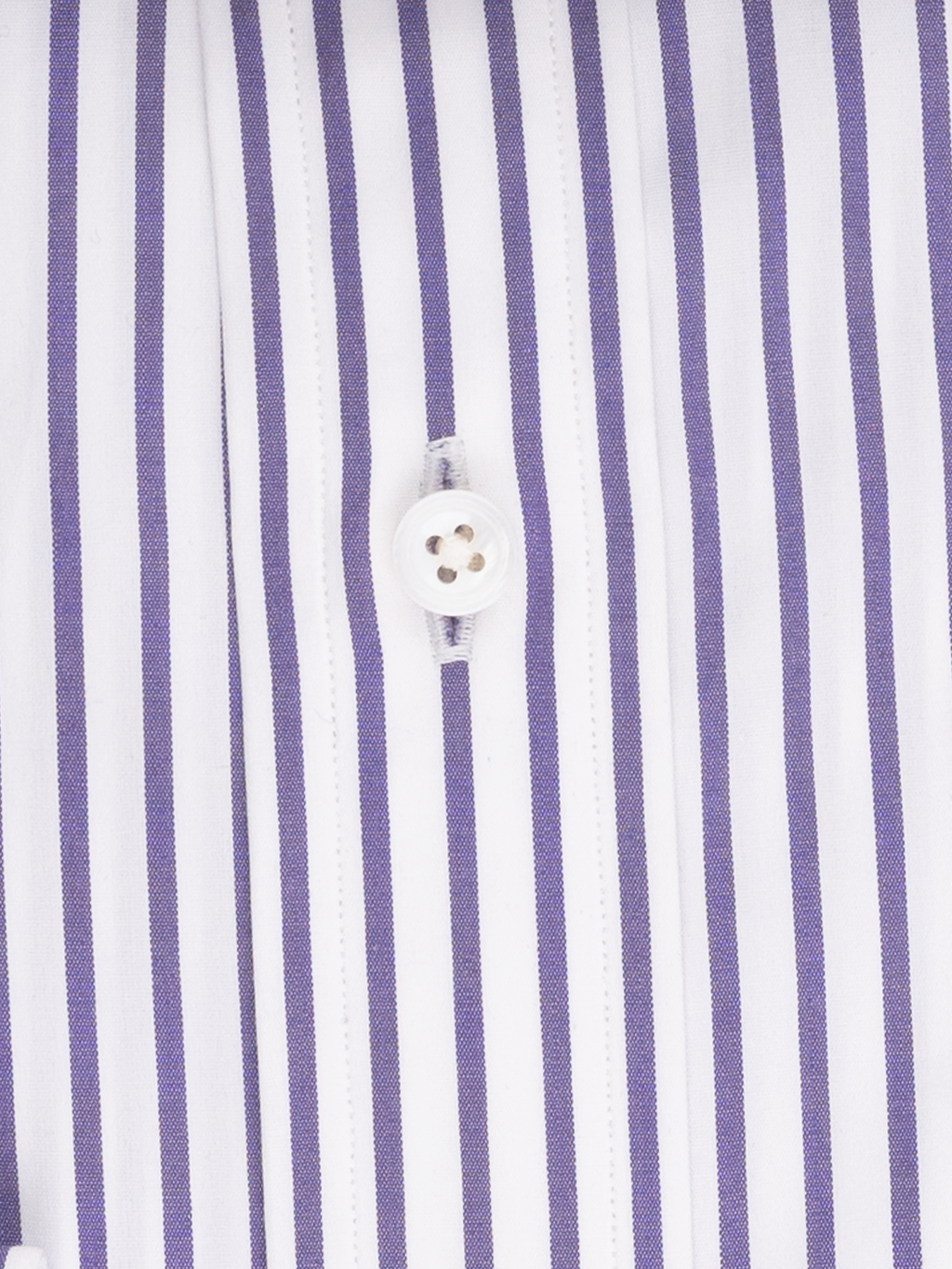Col à double boutonnage et rayures violettes inversées