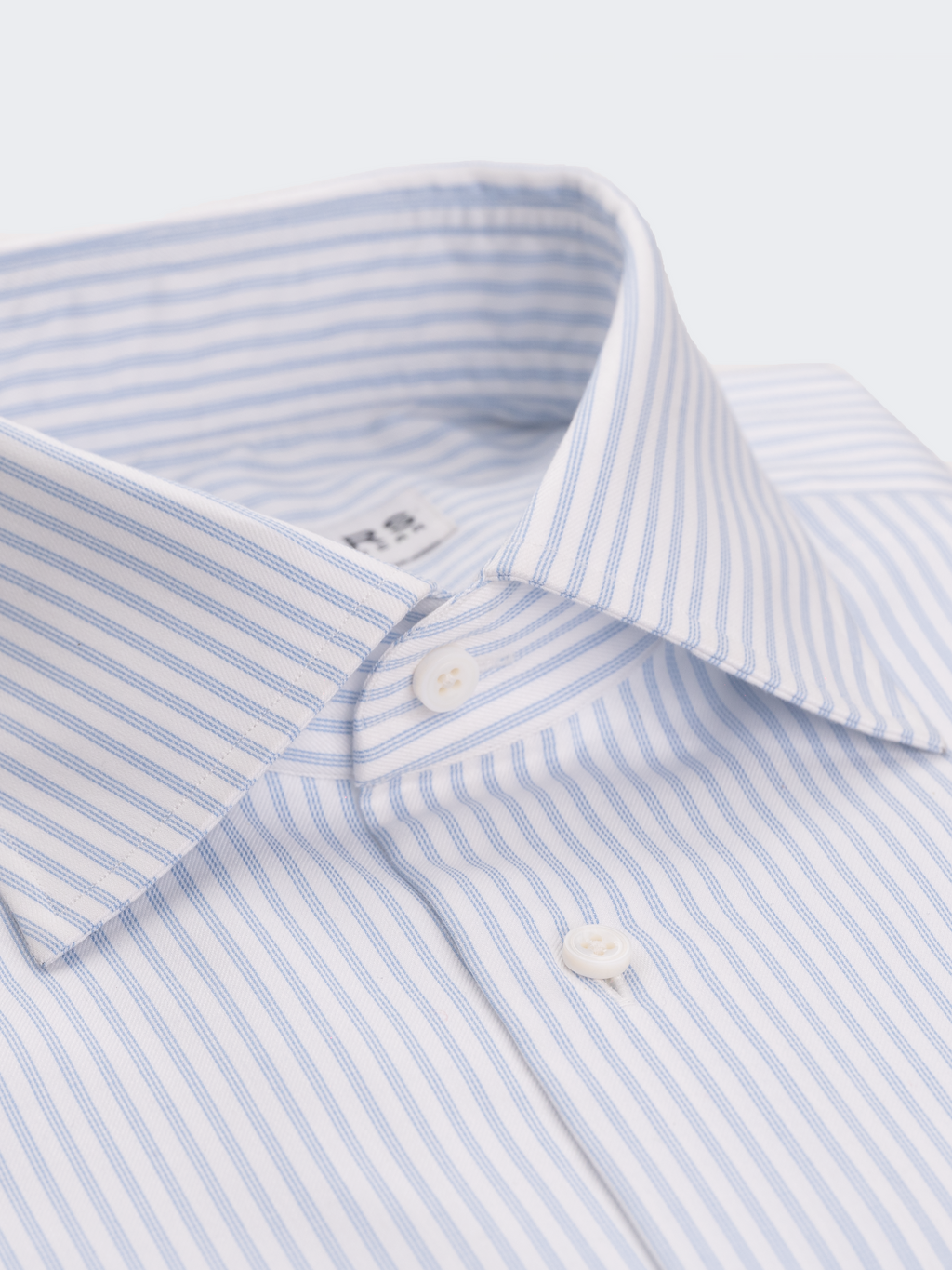 Light Blue Twill Stripe | Easy Iron