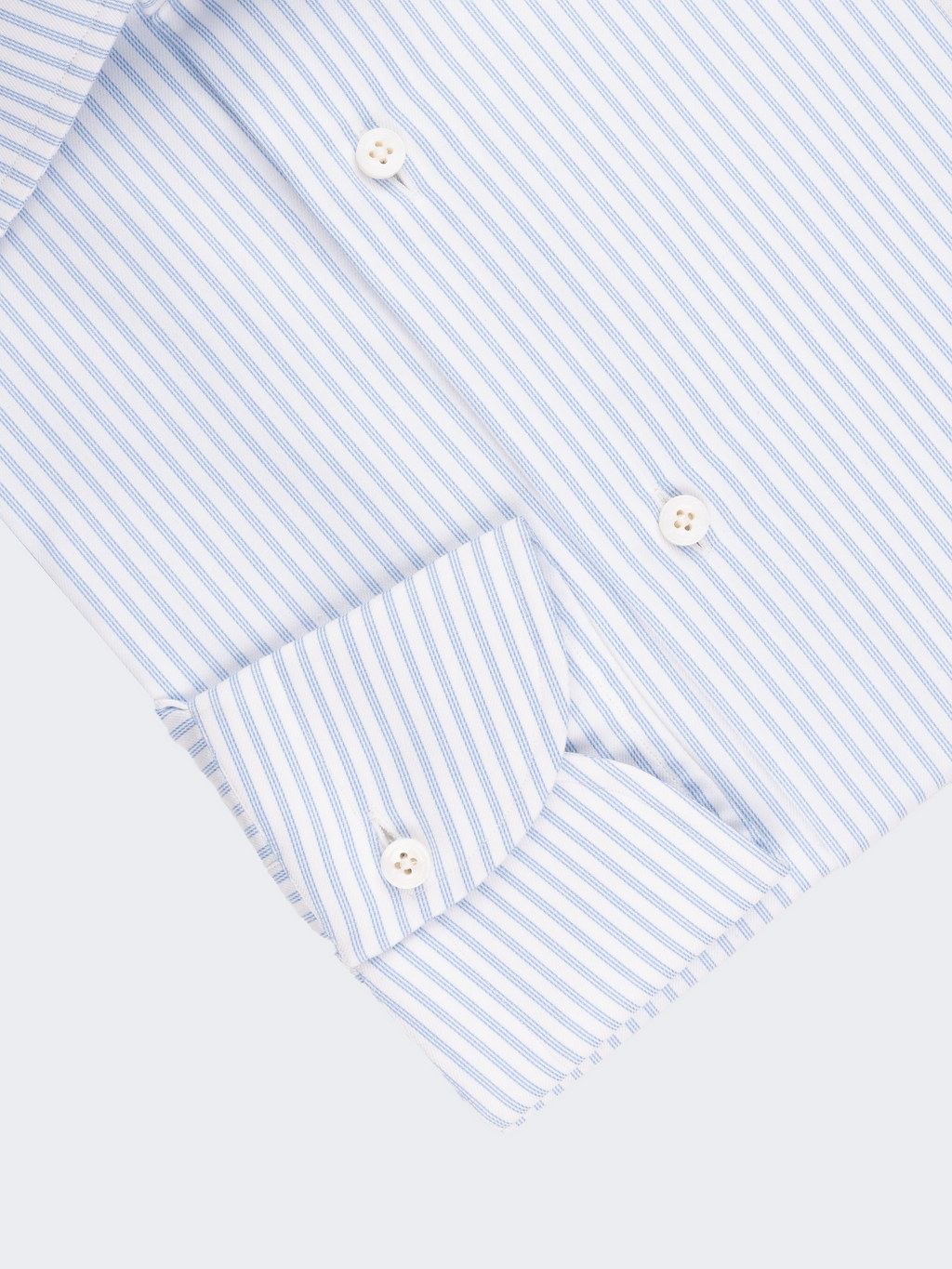 Light Blue Twill Stripe | Easy Iron