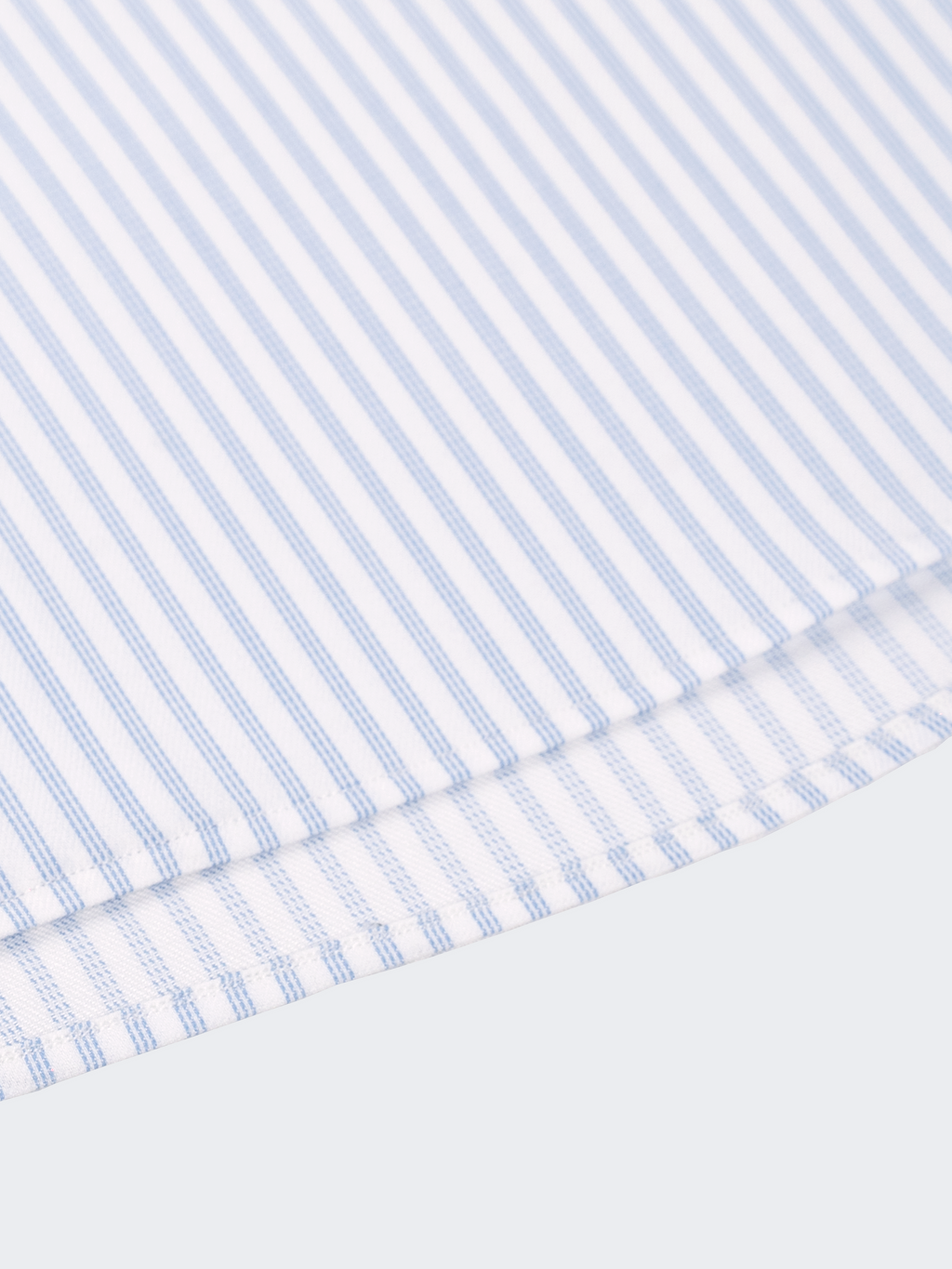 Light Blue Twill Stripe | Easy Iron