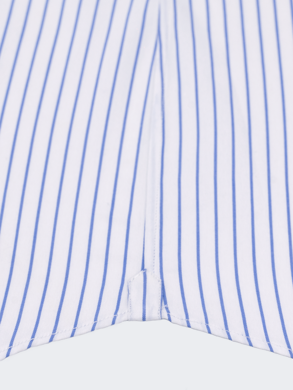 Medium Blue Pencil Stripe | Easy Iron