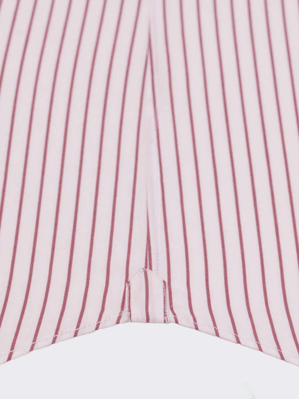 Red Pencil Stripe | Easy Iron
