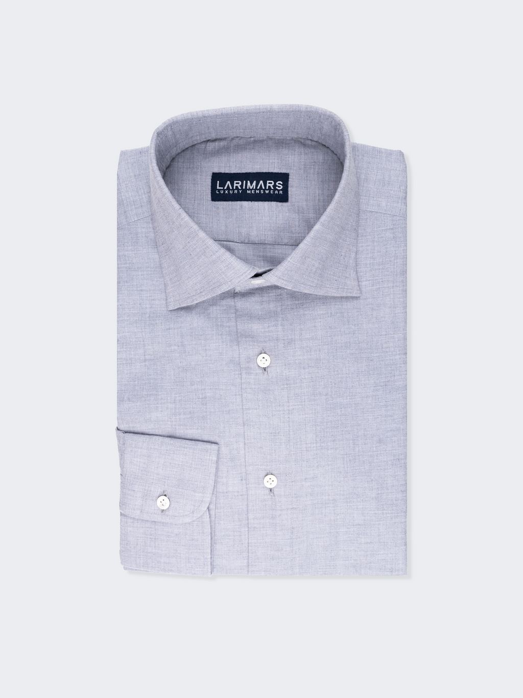 Canclini Flan Grey Chambray Shirt