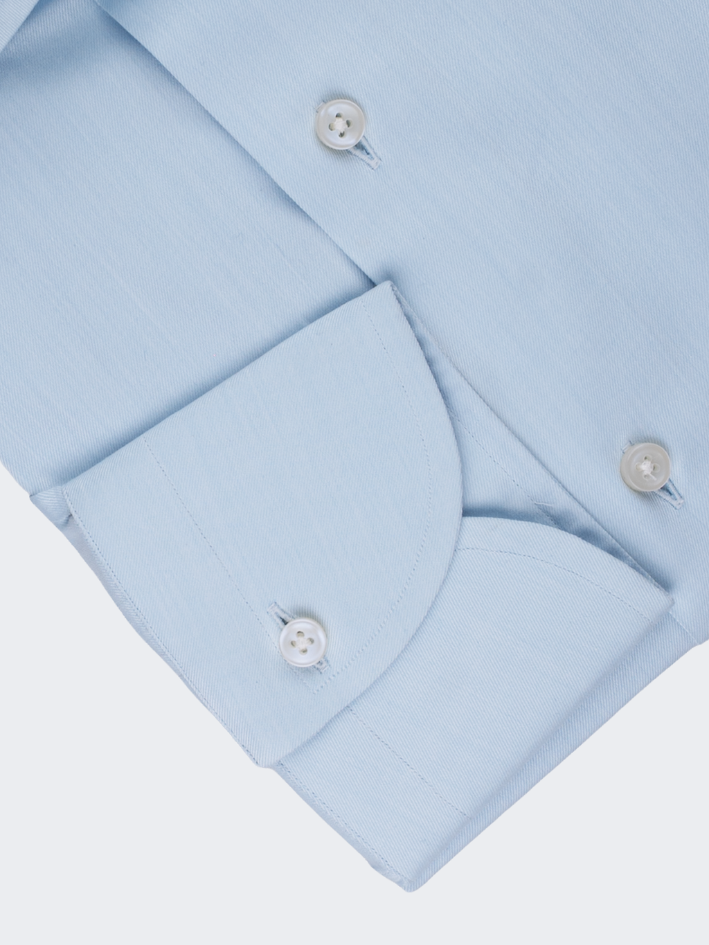 Pale Blue Fine Twill | Cotton Shirt