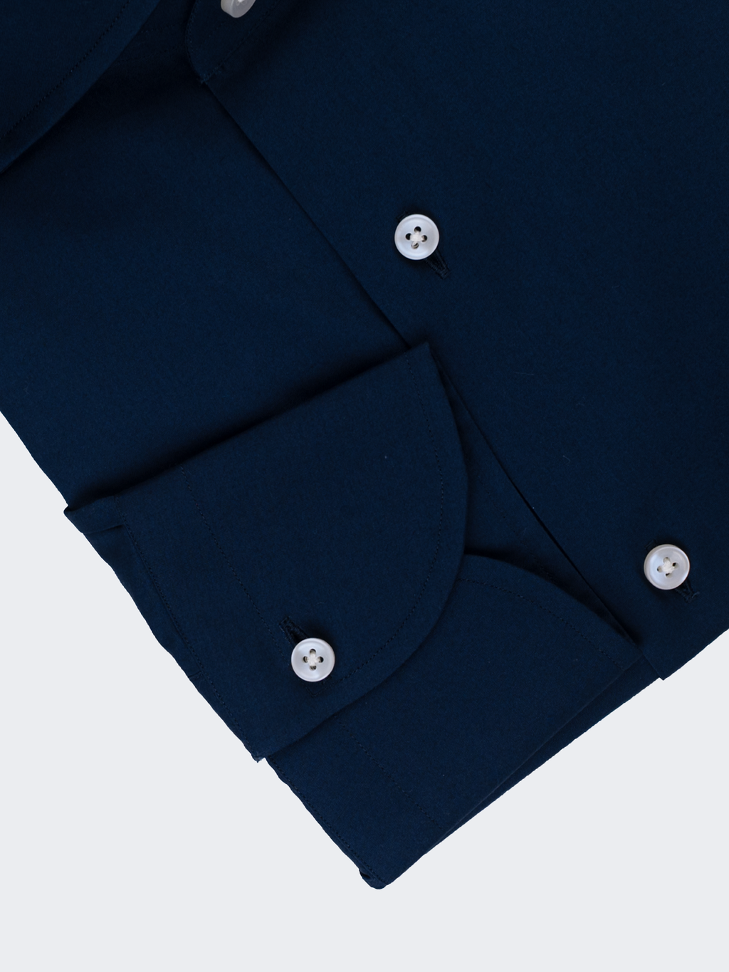 Navy Blue Poplin | Cotton Shirt