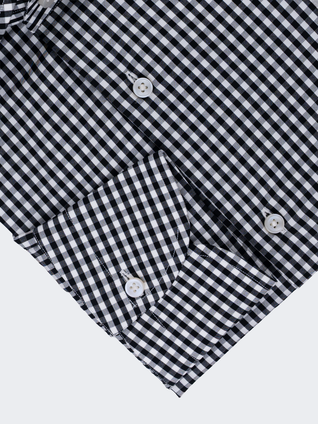 Black Mini Gingham | Cotton Shirt