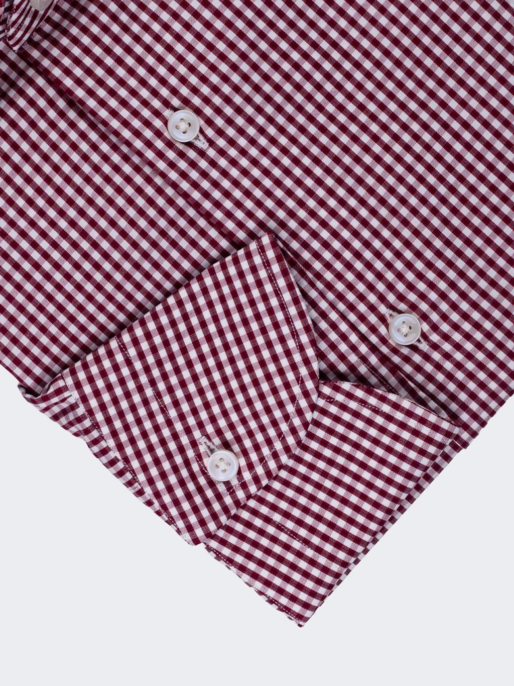 Red Mini Gingham | Cotton Shirt