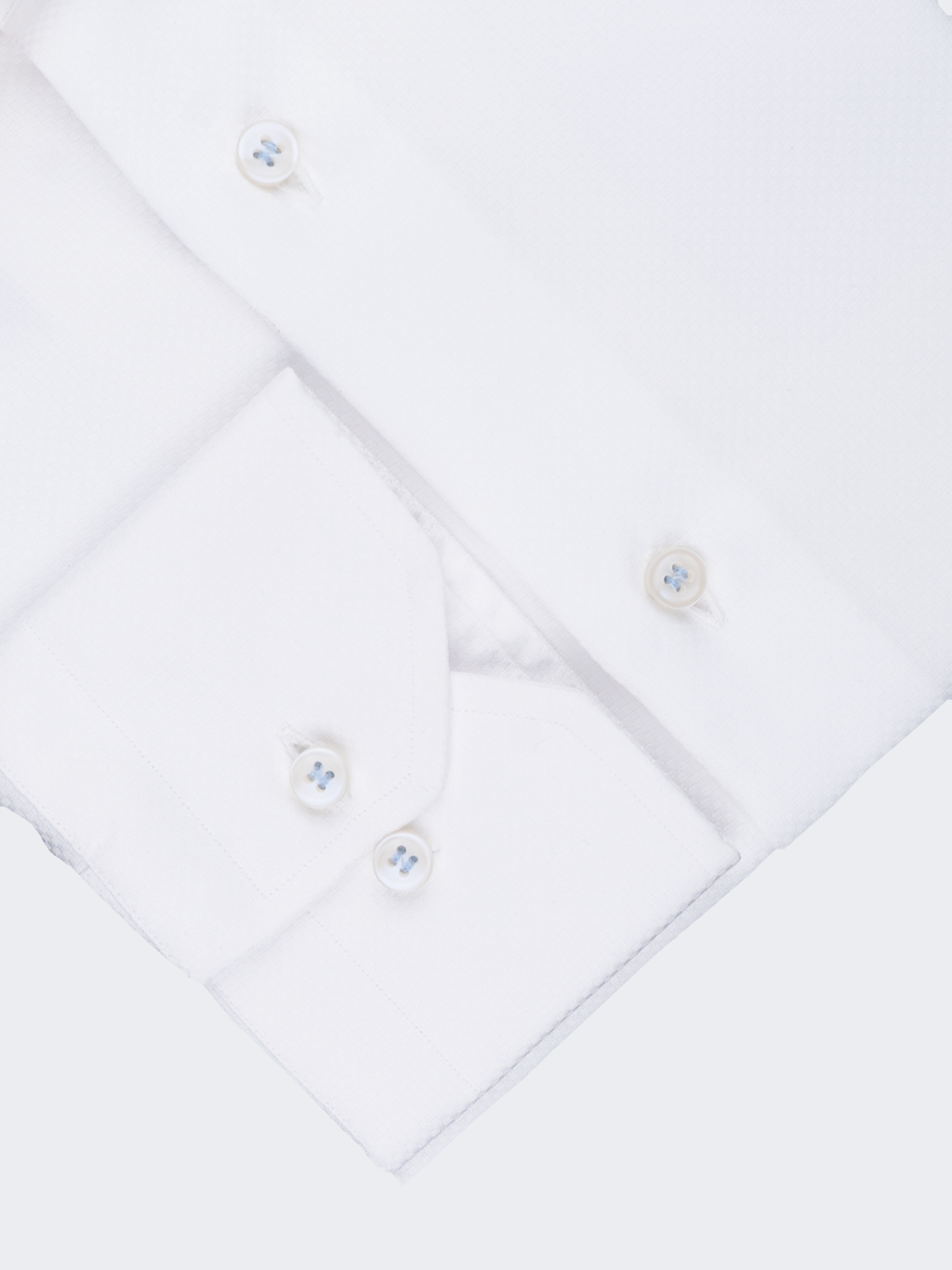 White Basket Weave Texture | Cotton Shirt