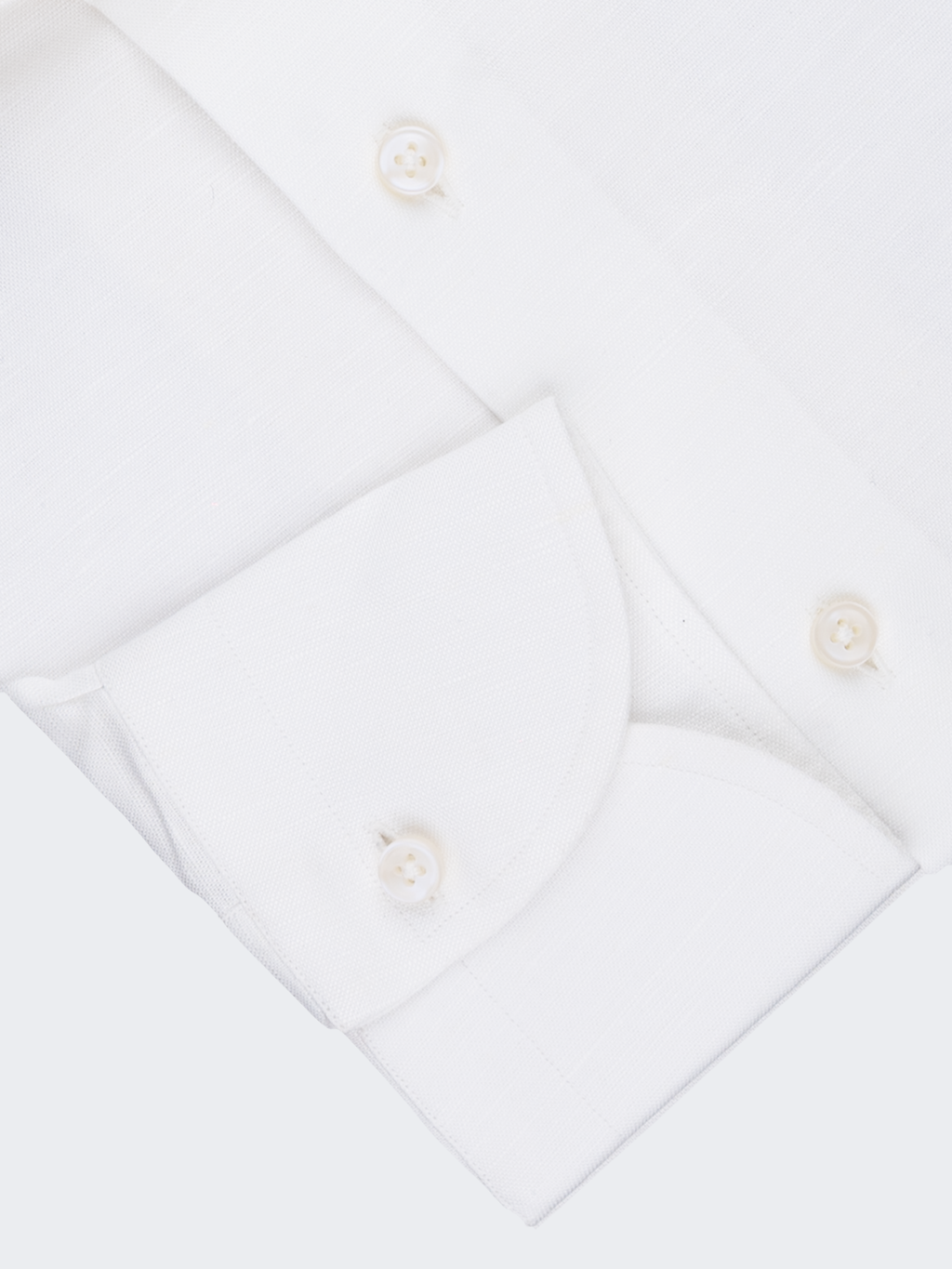 White | Cotton Linen Blend Shirt