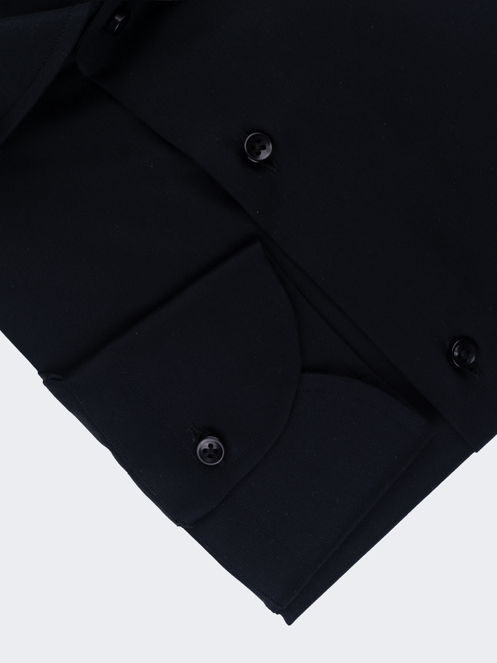 Black Fine Twill | Cotton Shirt
