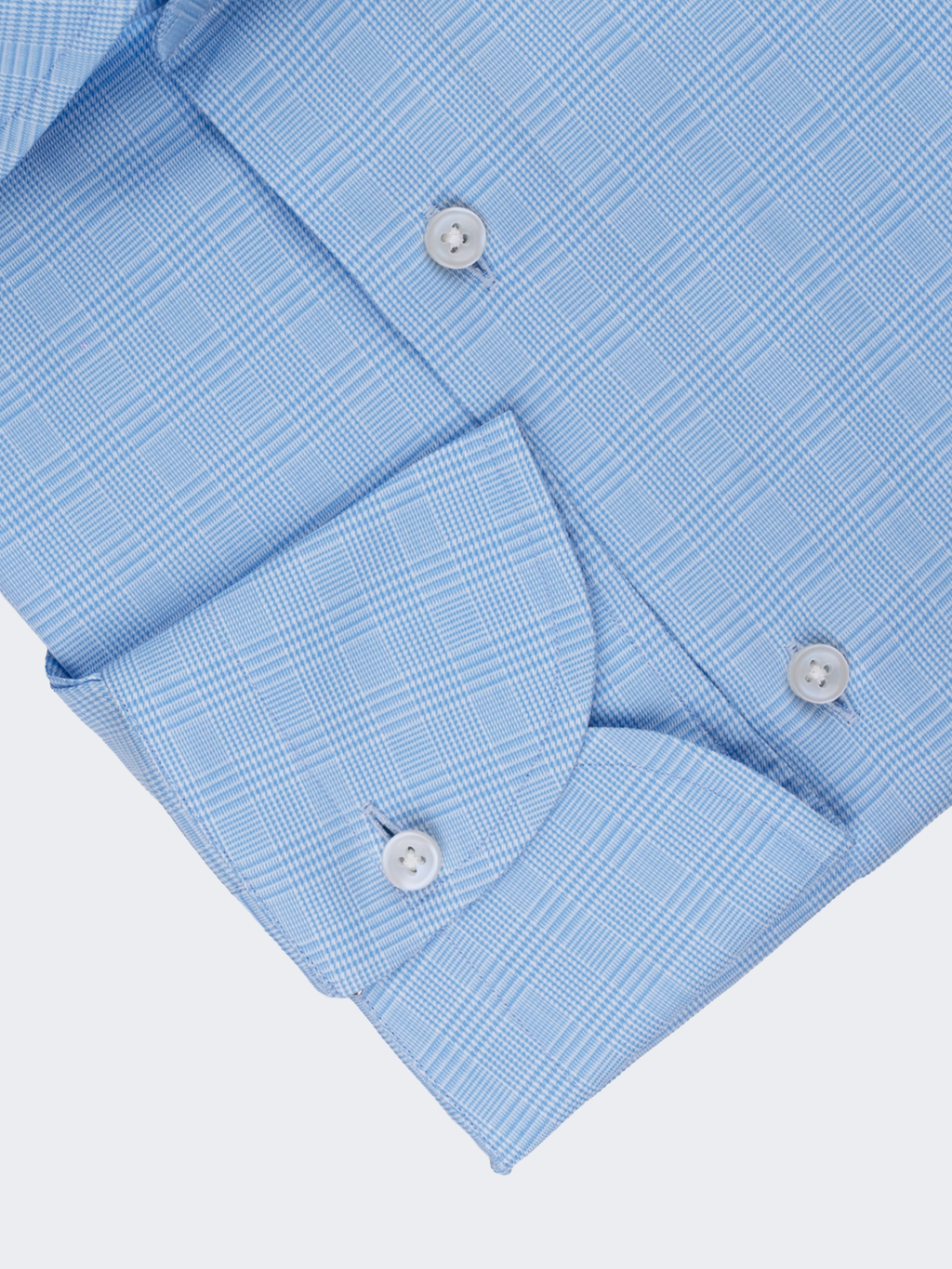 Blue Prince of Wales Check | Cotton Shirt