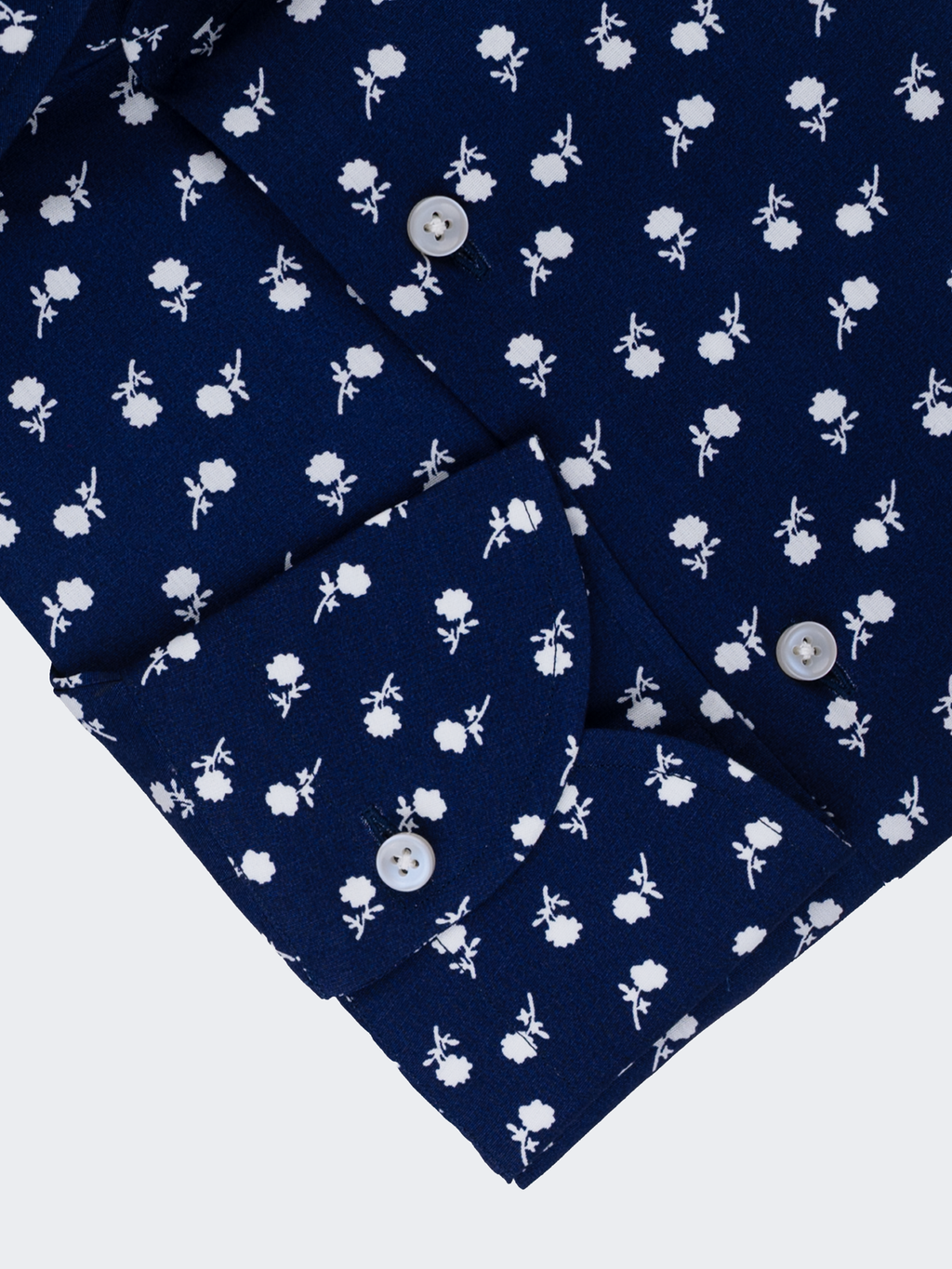 Floral Grid Print | Cotton Shirt