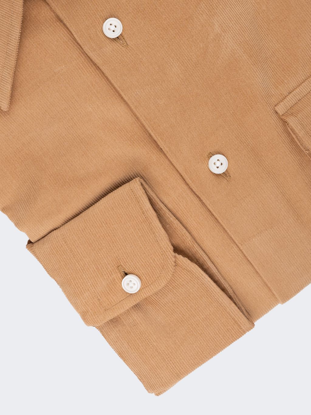 Beige Corduroy | Italian Spread Collar