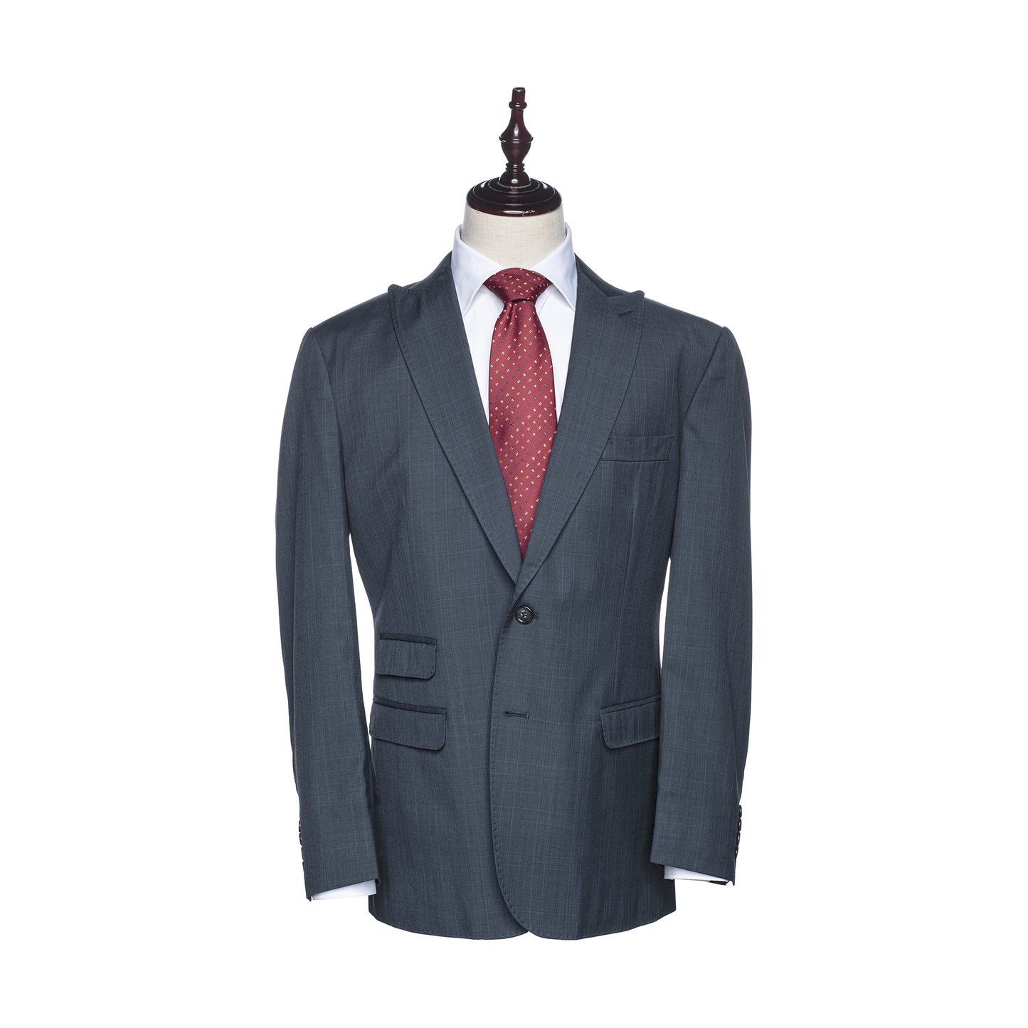 Dark Blue Windowpane - Two Piece - Suit