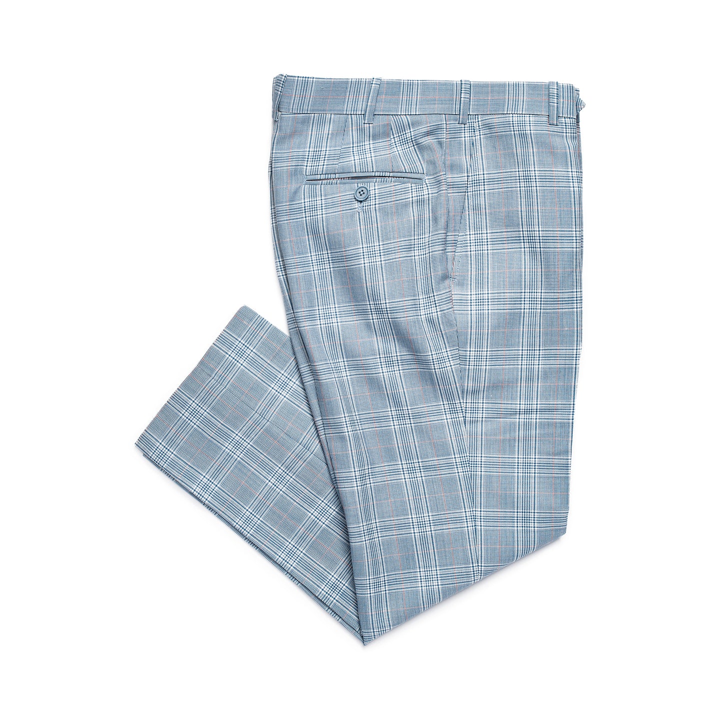 Light Blue Check Suit's Trouser