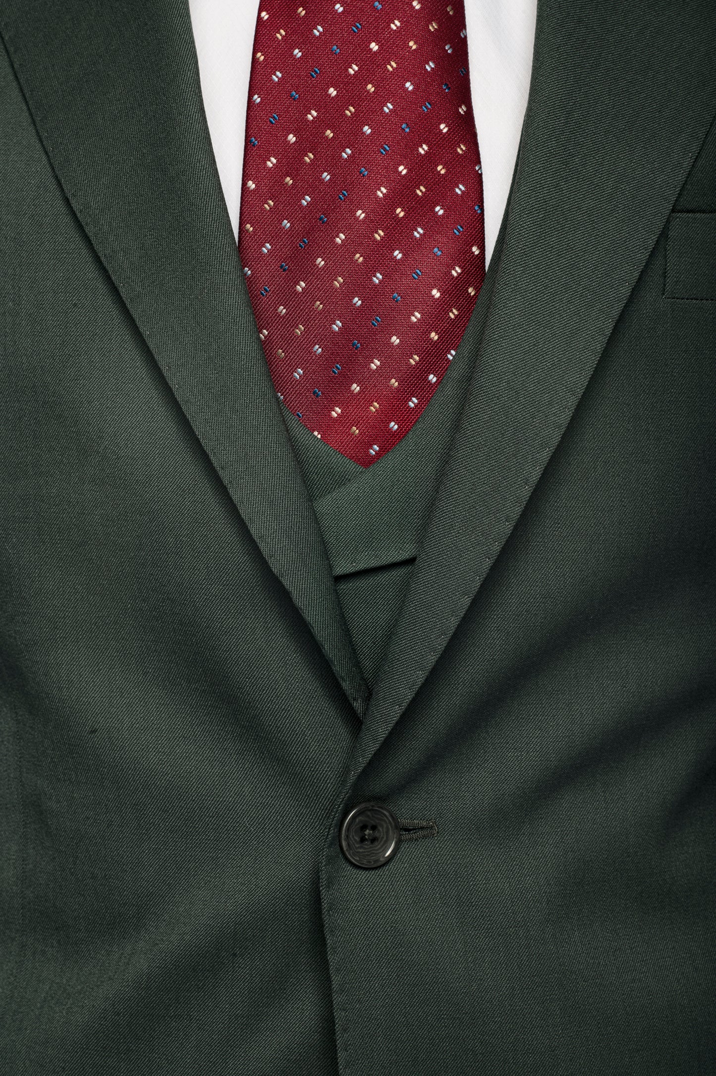 Men's jacket in olive color.
