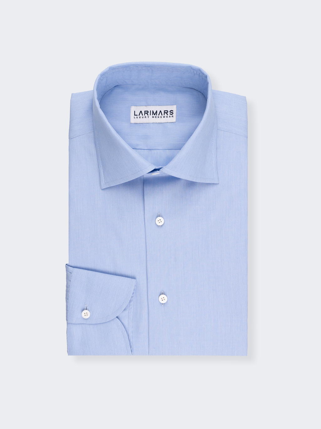 Light Blue Hairline Stripe | Easy Iron