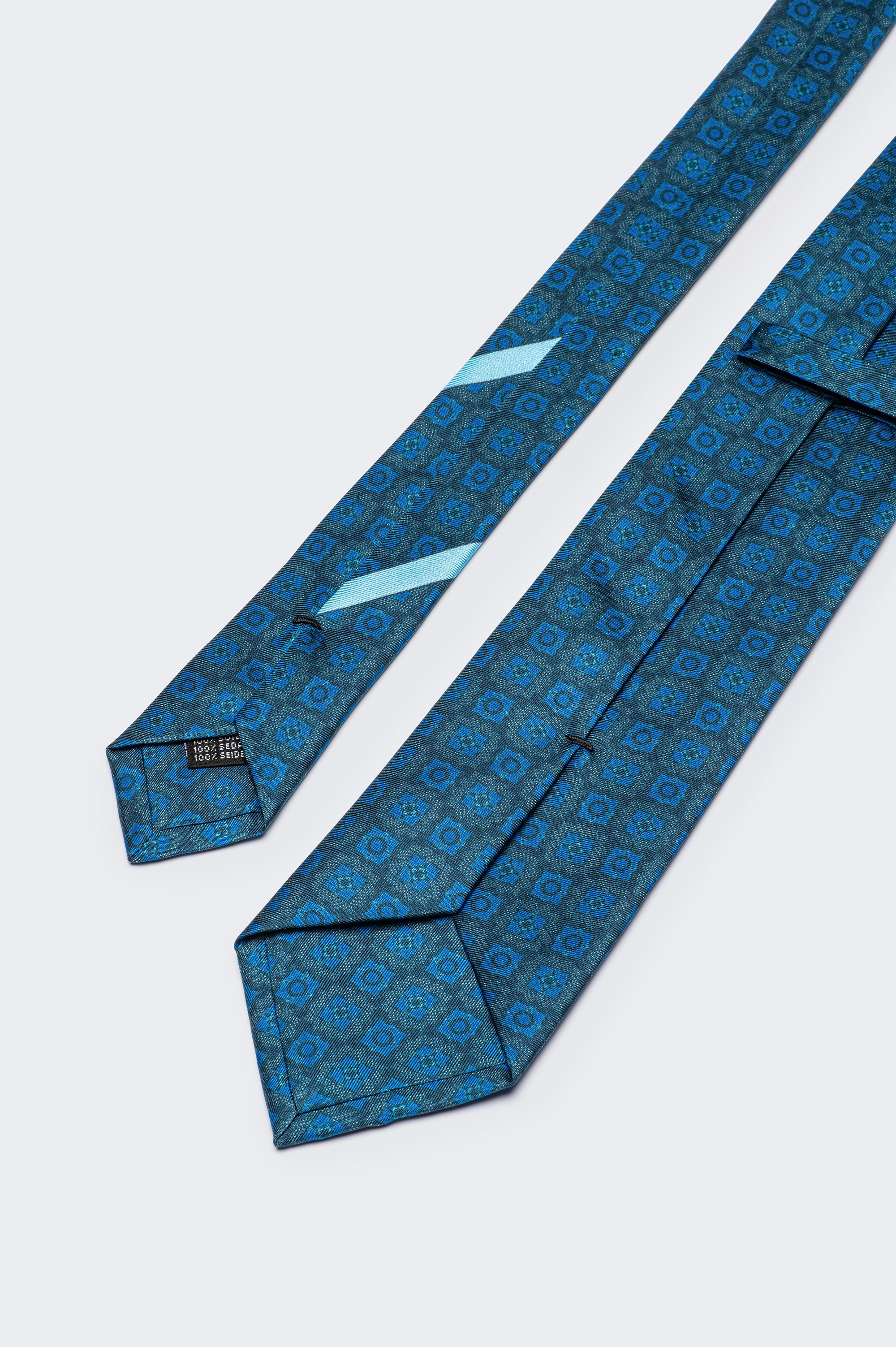 Oceanic Geometry | Handmade Italian Silk Tie