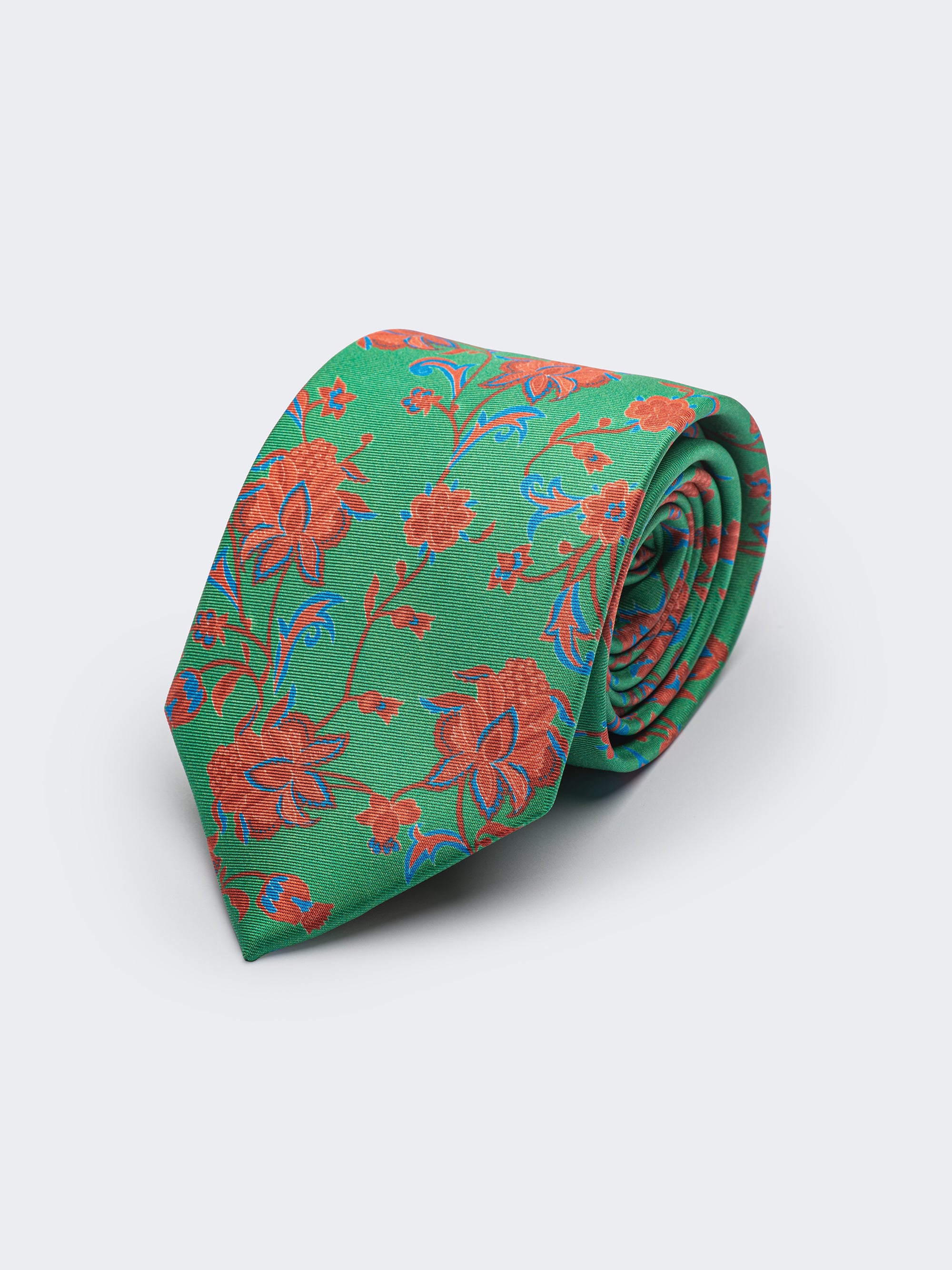 Verdant Bloom | Handmade Italian Silk Tie